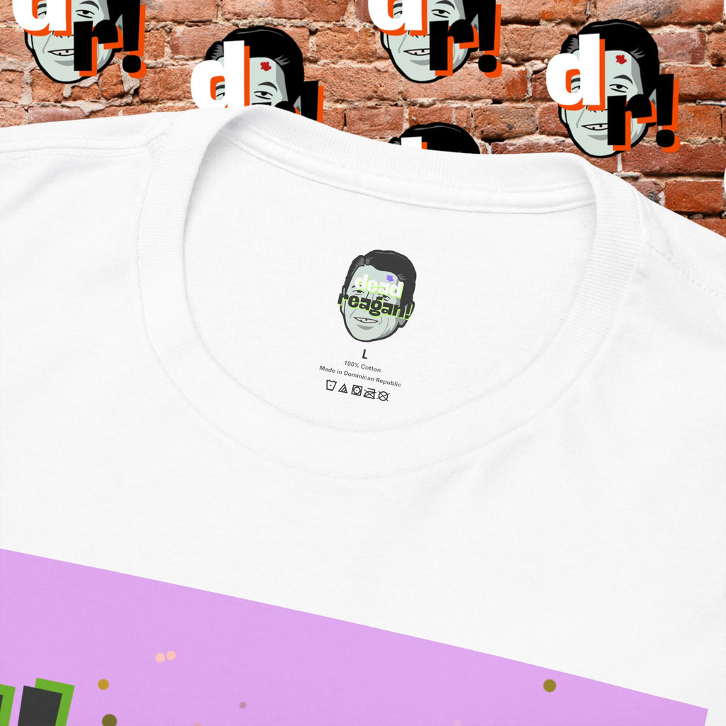 Savage Dead Reagan Graphic Tee Lavender and Lime