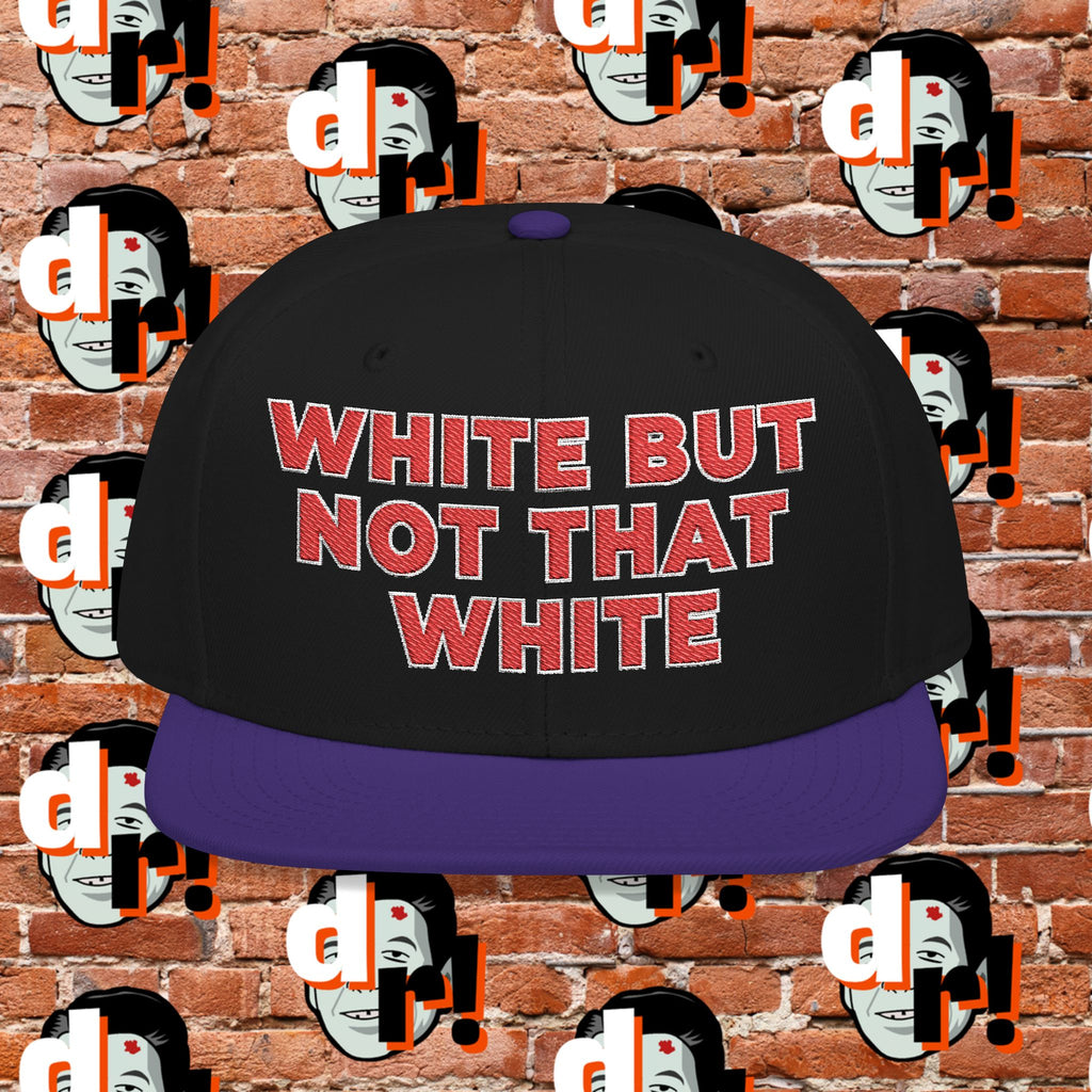 White But Not That White (Red Letter w/o) Snapback