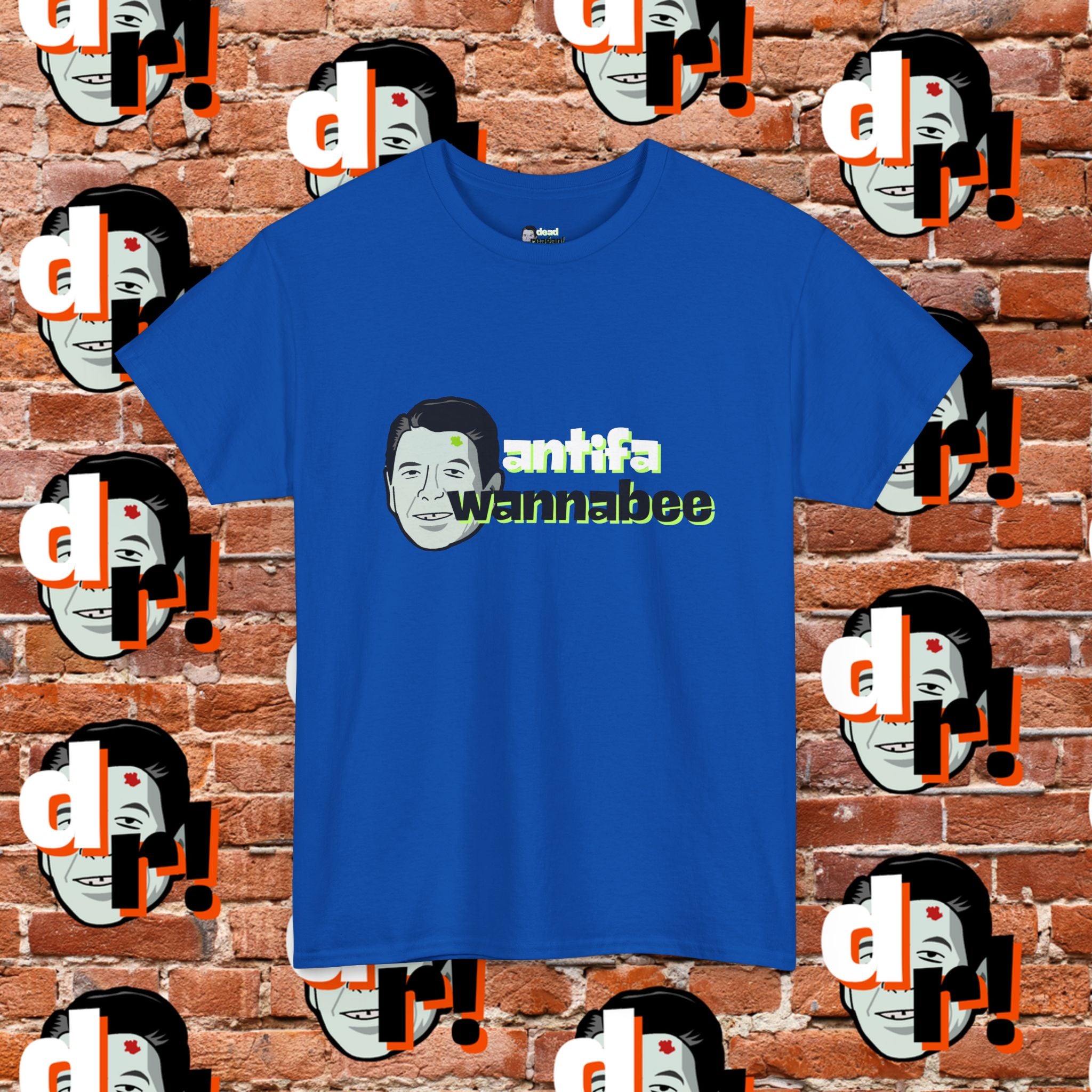 Antifa Wannabe (Lime) Unisex Heavy Cotton Tee