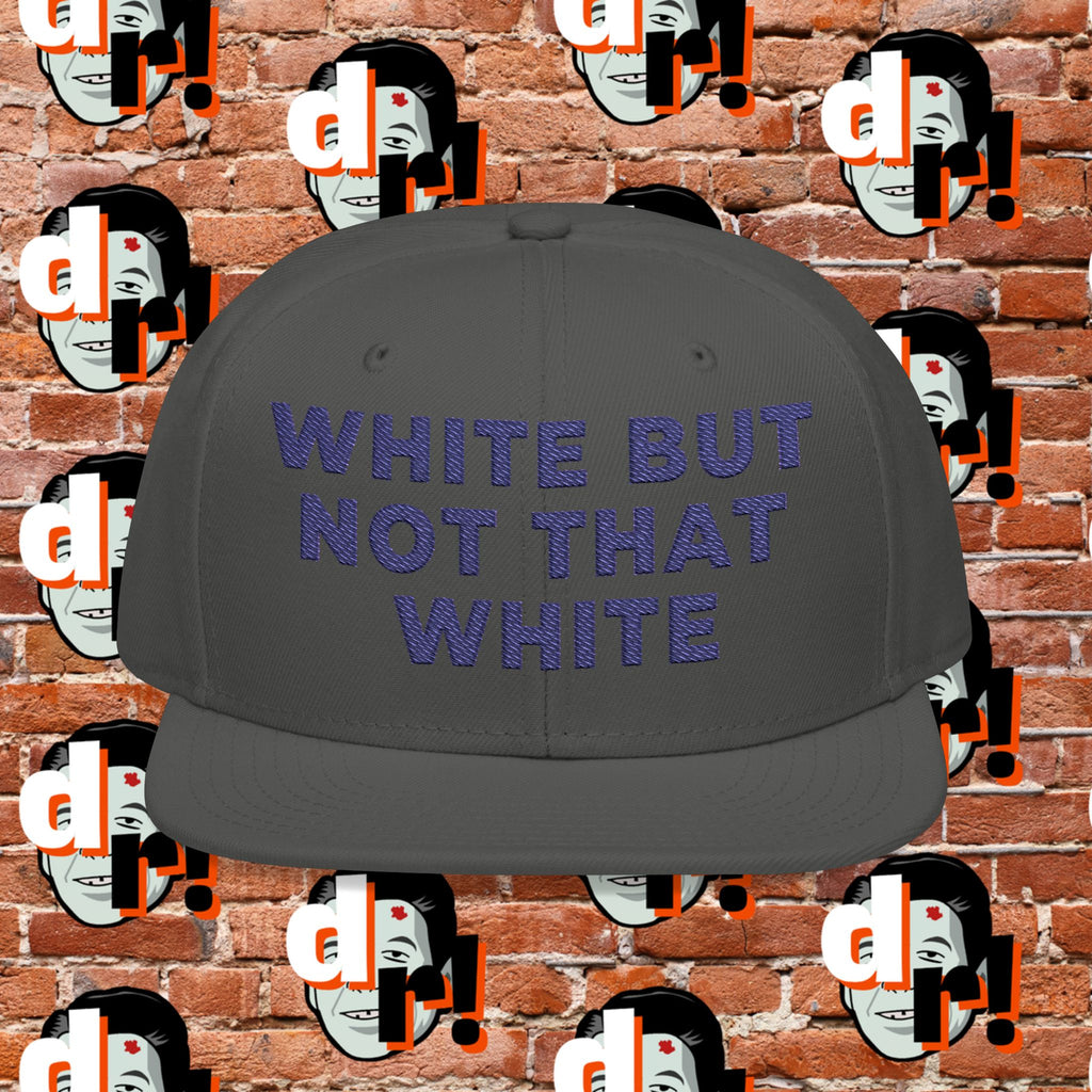 White But Not That White (Purple Letter) Snapback