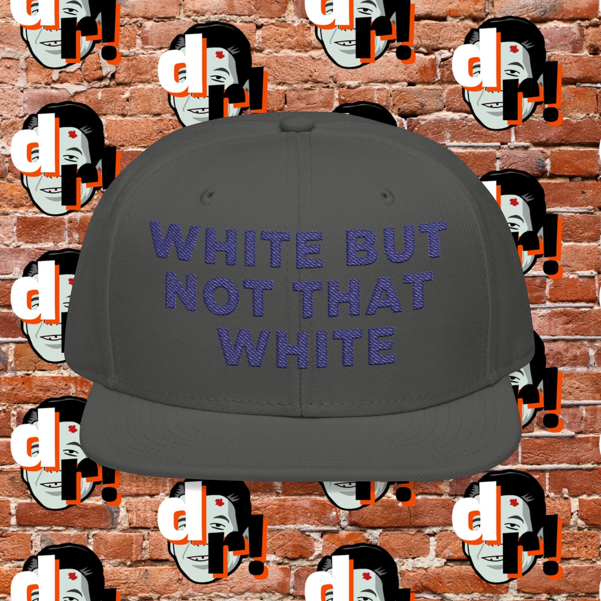 White But Not That White (Purple Letter) Snapback