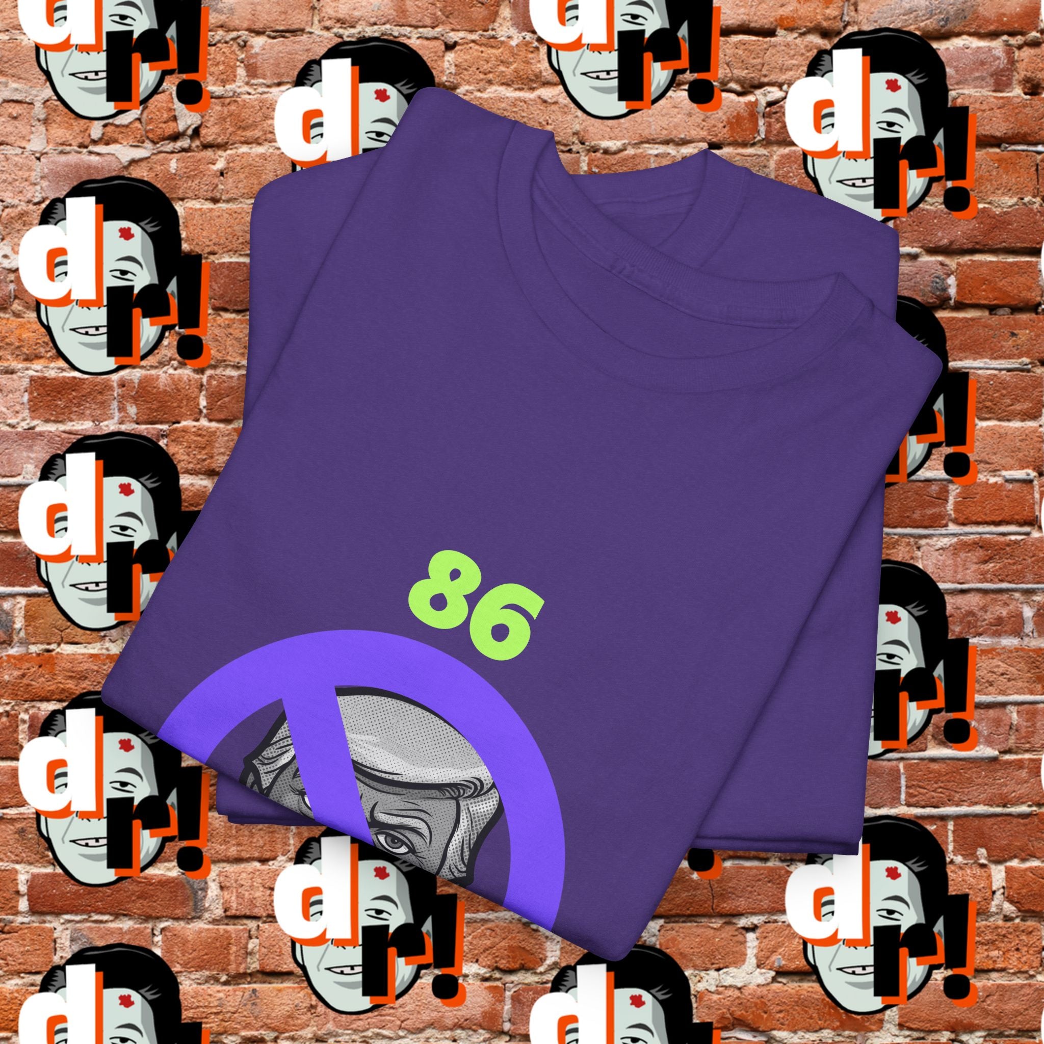 86/47 Lime & Purple  Variant Unisex Heavy Cotton Tee
