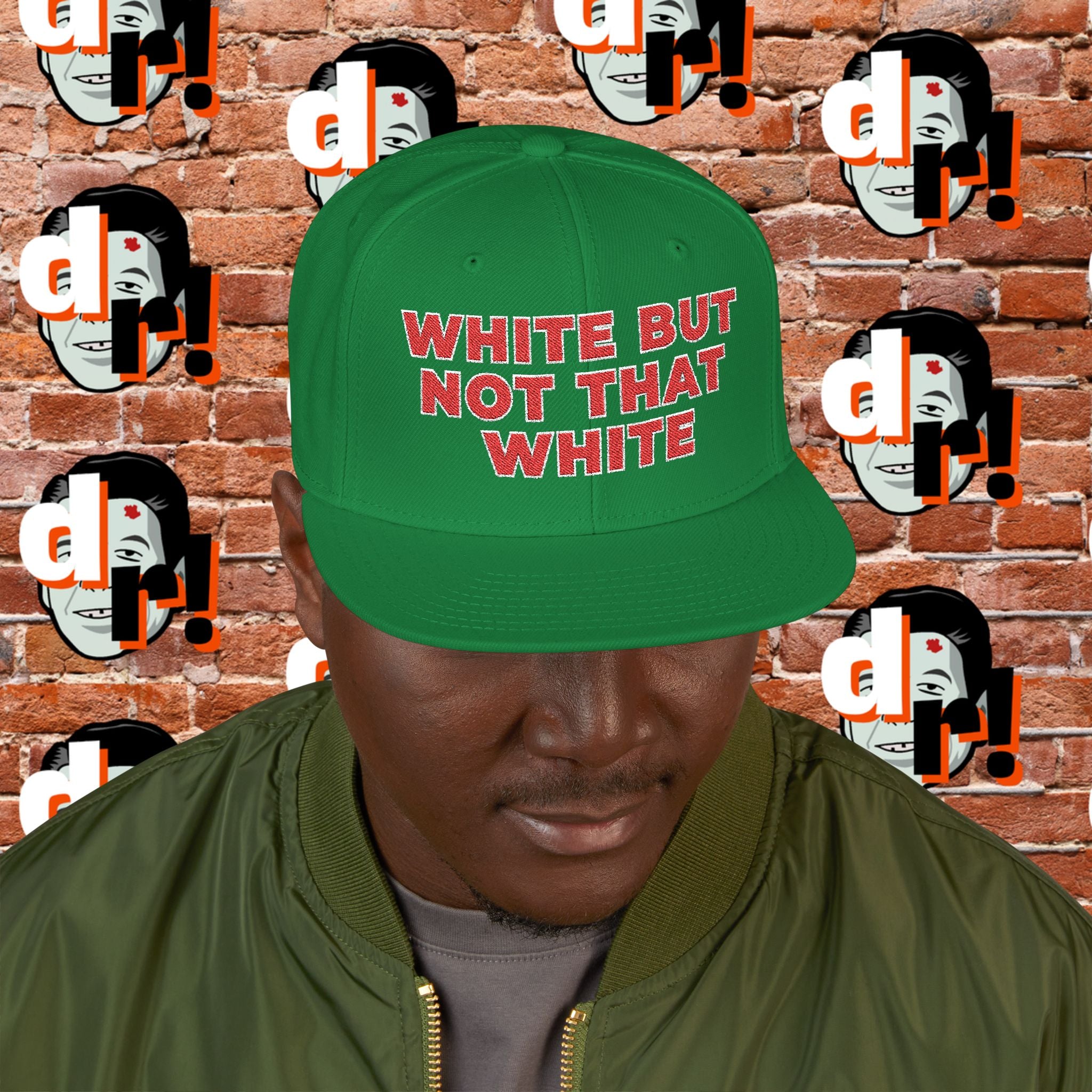 White But Not That White (Red Letter w/o) Snapback