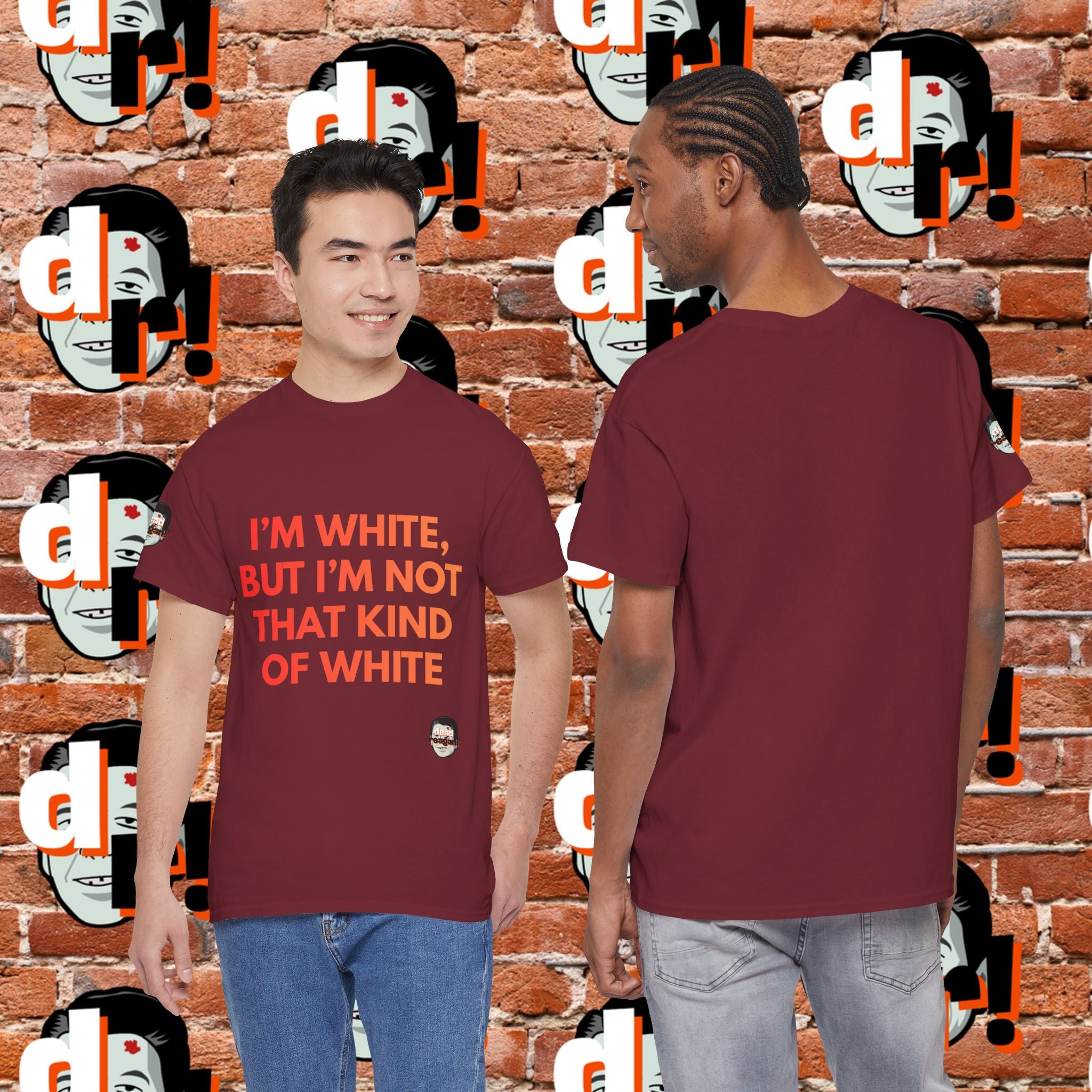 I’m White But… (Orange Gradient Letter) Unisex Heavy Cotton Tee