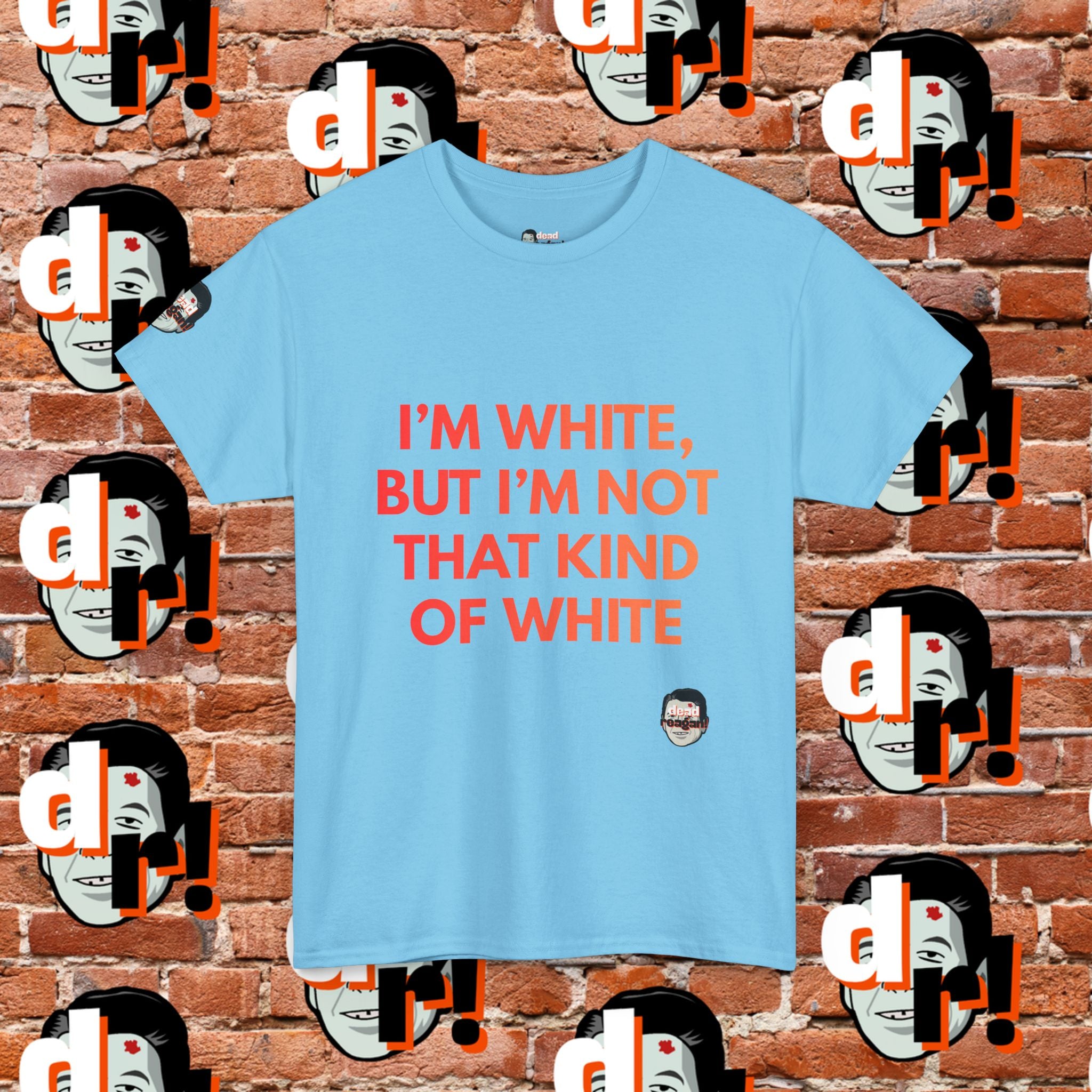 I’m White But… (Orange Gradient Letter) Unisex Heavy Cotton Tee