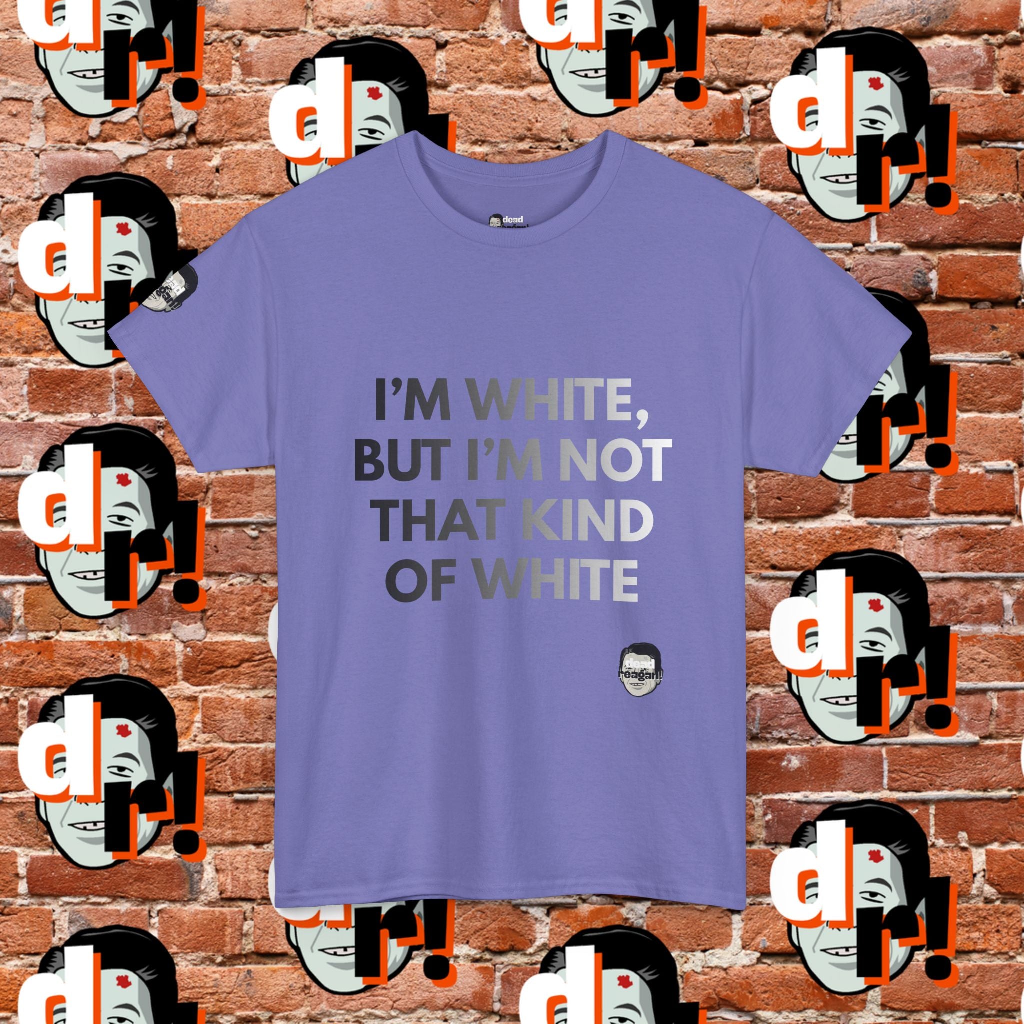 I’m White Buy… (B/W Gradient Letter) Unisex Heavy Cotton Tee