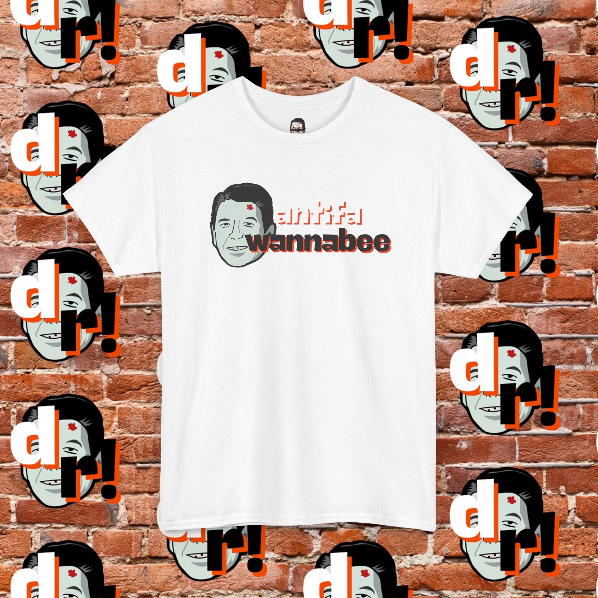 Antifa Wannabee (Orange) Unisex Heavy Cotton Tee