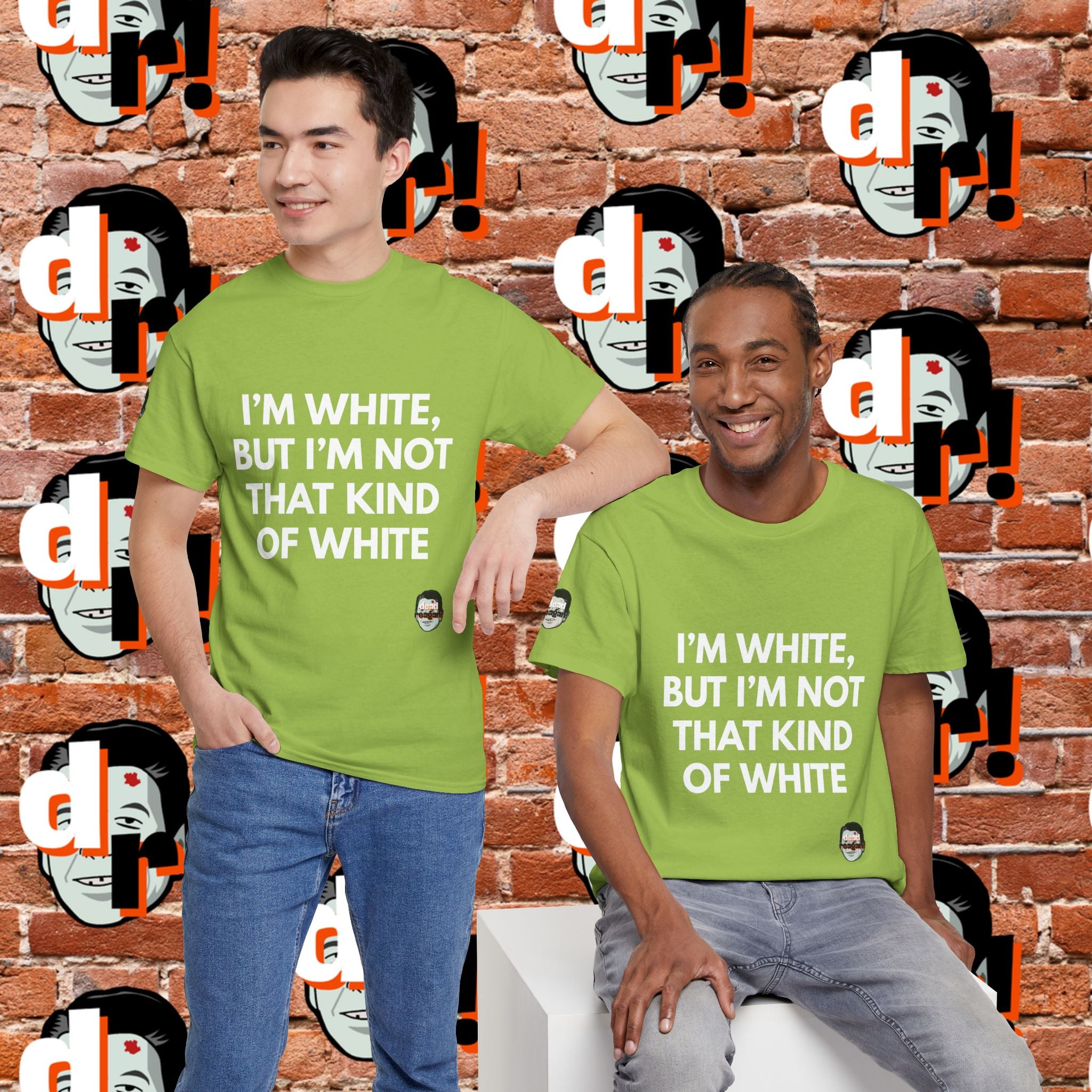 I’m White but… (White Letter) Unisex Heavy Cotton Tee