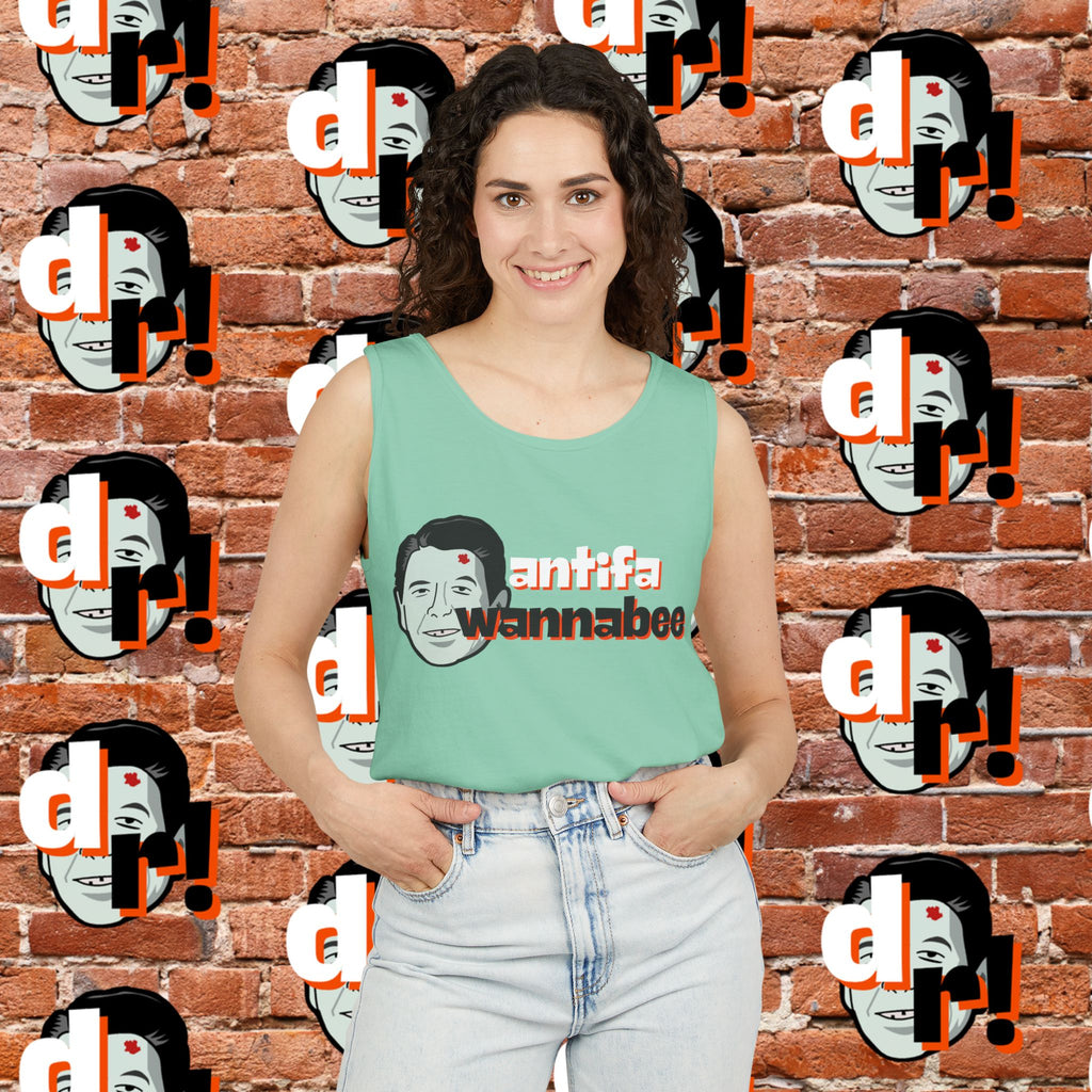 Antifa Wannabee Graphic Tank Top