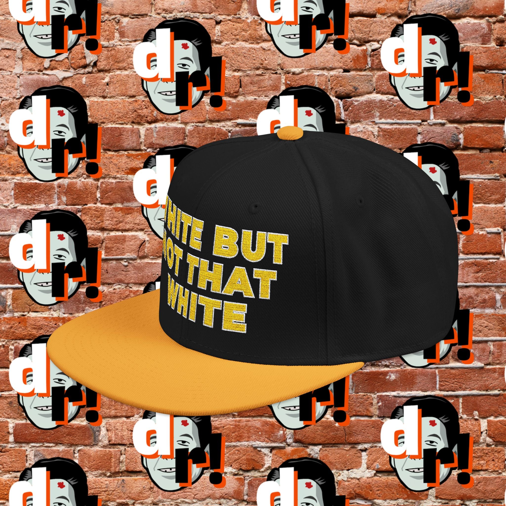 White But Not White (Yellow Letter w/o) Snapback