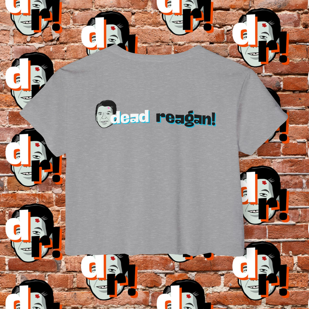 Antifa Wannabe Festival Crop Top (Teal Letter)