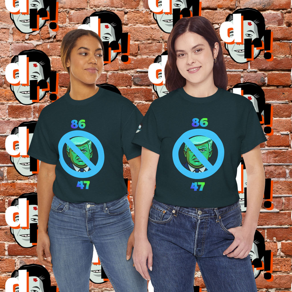 86/47 Lime & Blue Unisex Heavy Cotton Tee