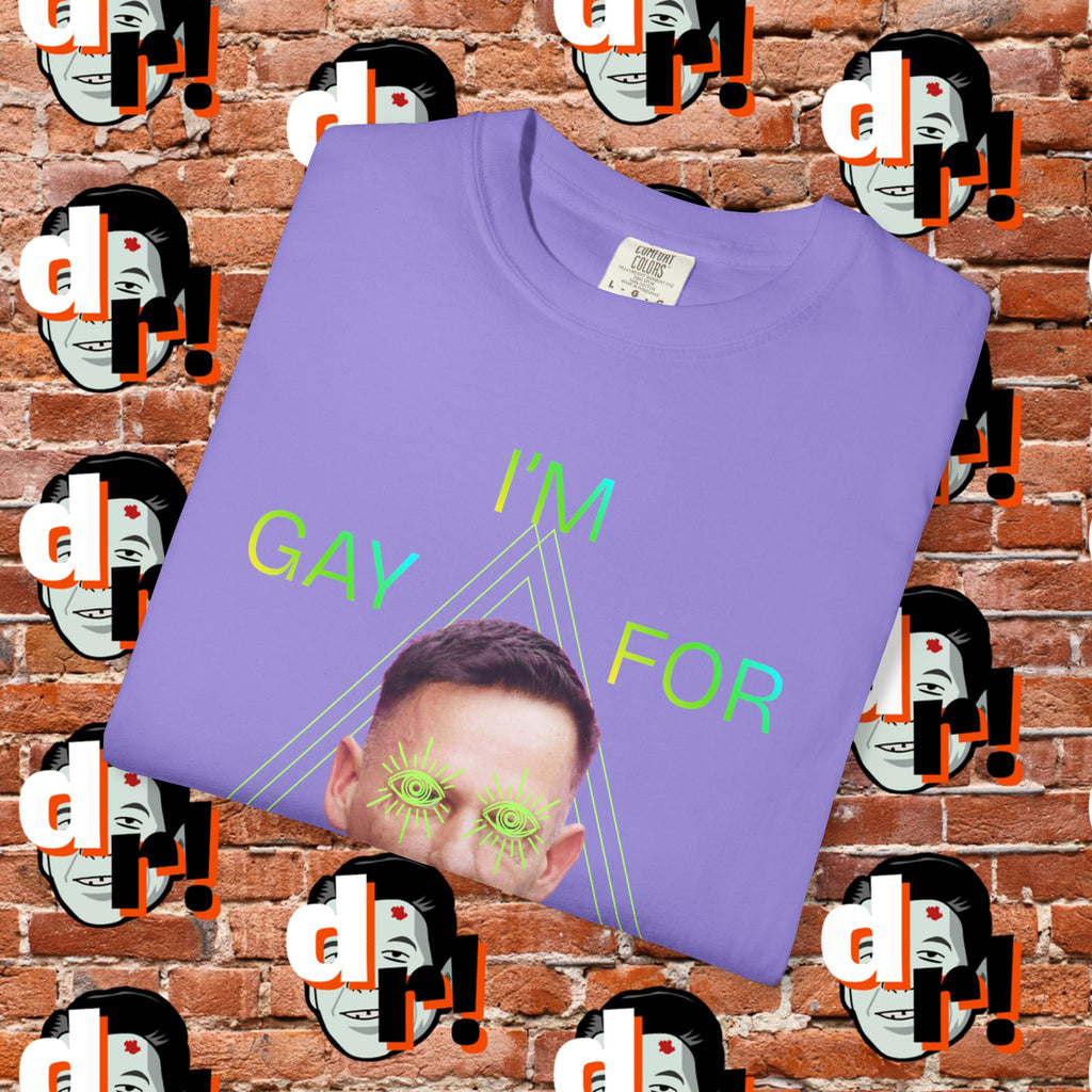 Gay for Mass Surveillance (Lime) Cotton T- Shirt