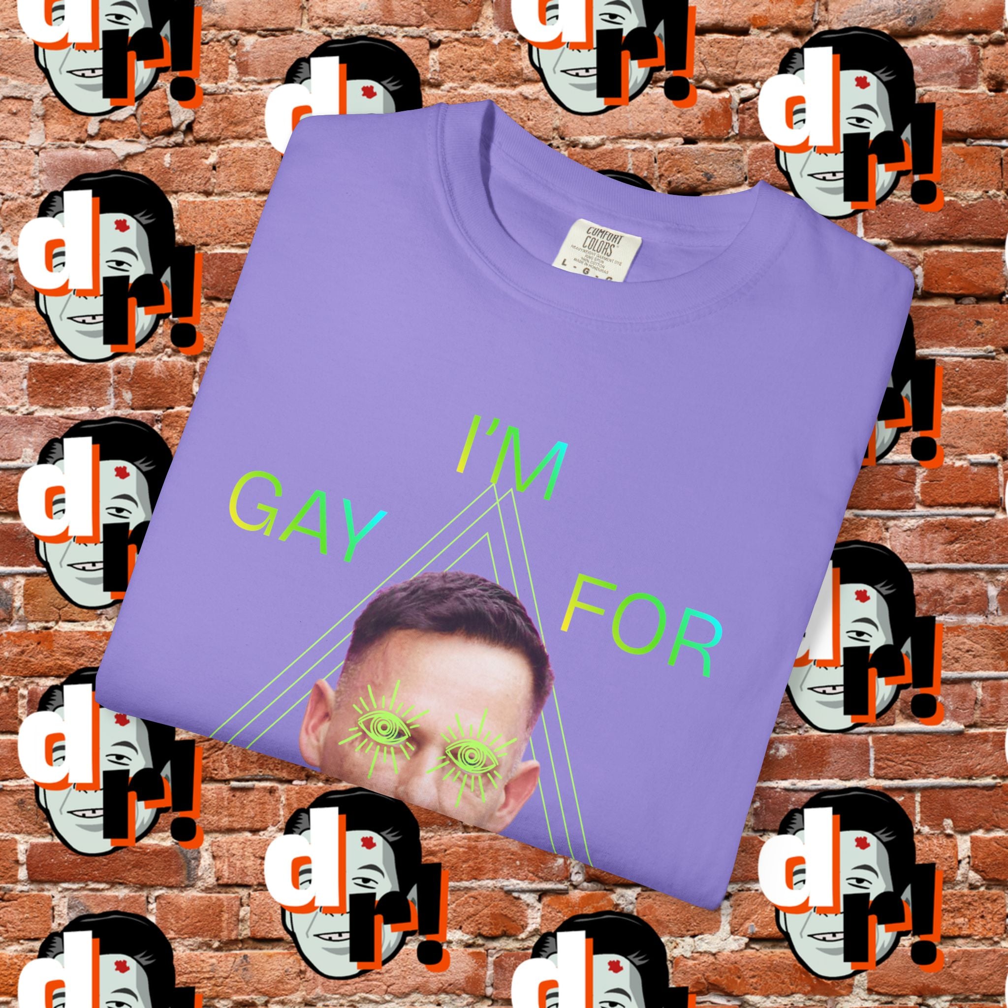 Gay for Mass Surveillance (Lime) Cotton T- Shirt