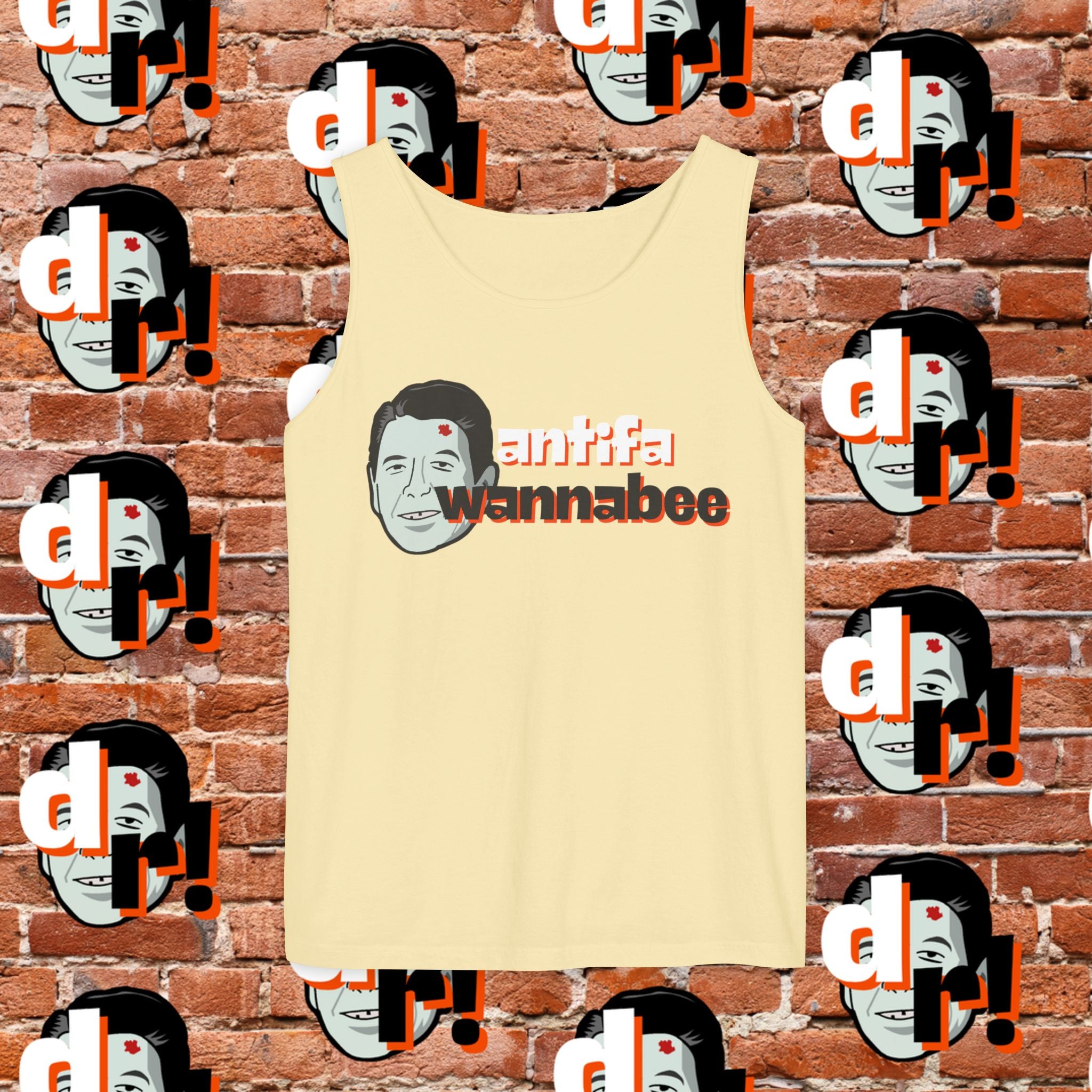 Antifa Wannabee Graphic Tank Top
