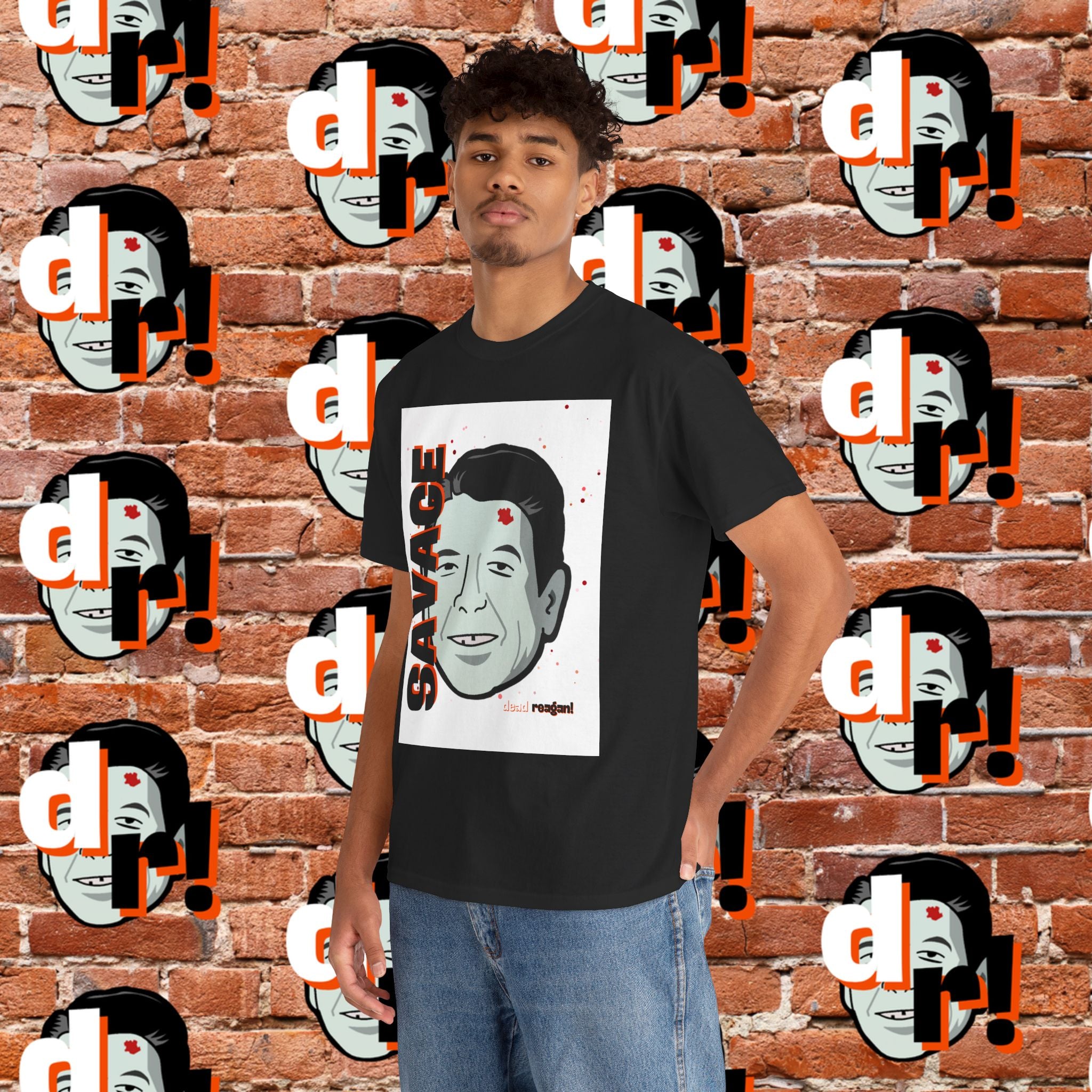 Savage Dead Reagan Graphic Tee White