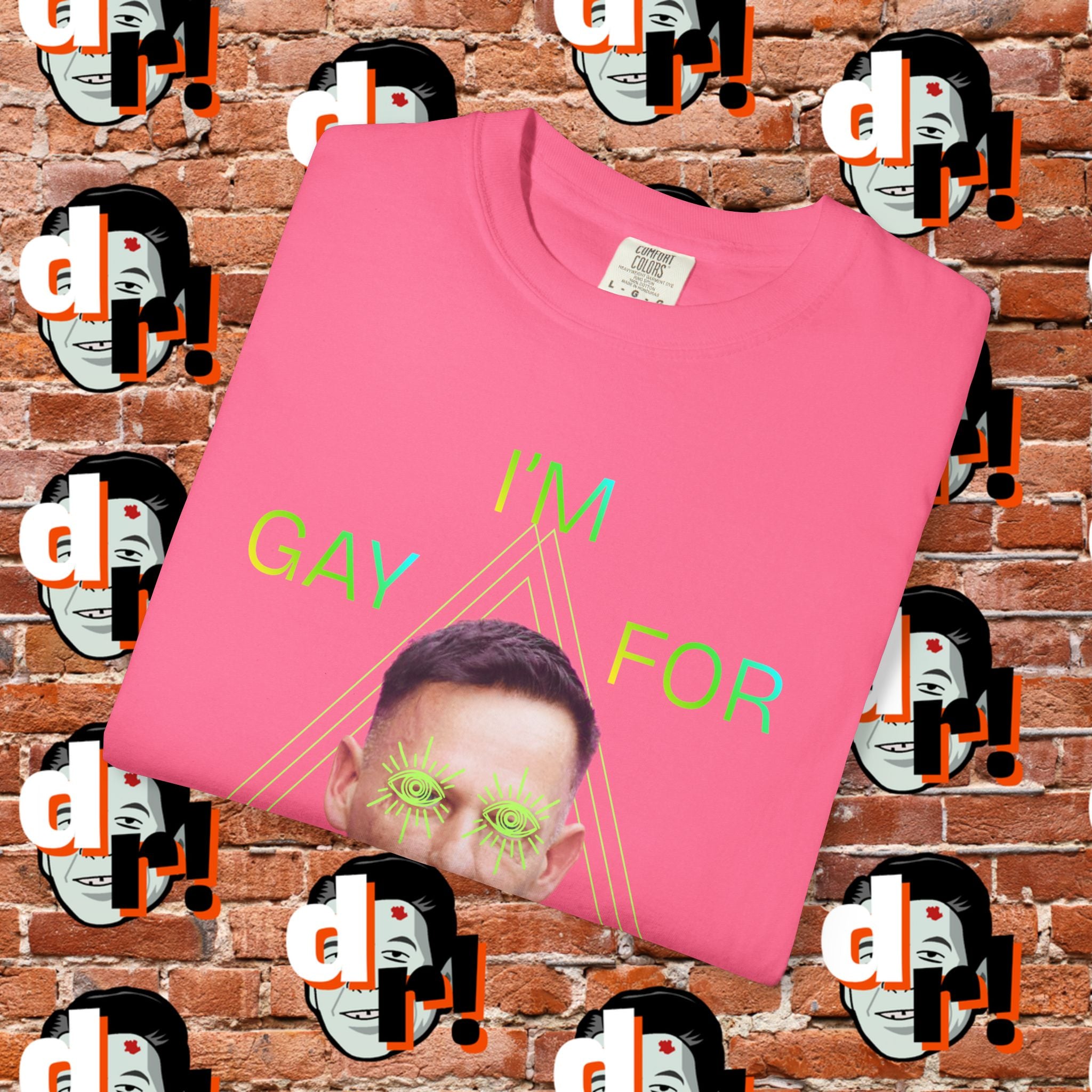 Gay for Mass Surveillance (Lime) Cotton T- Shirt