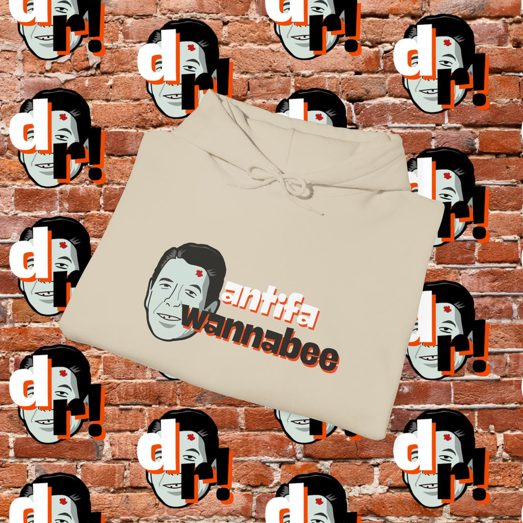Antifa Wannabee Hoodie Graphic Pullover