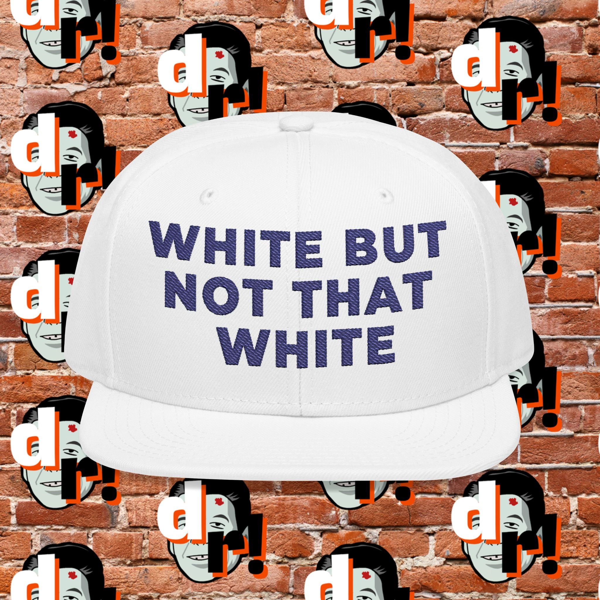 White But Not That White (Blue Letter) Snapback
