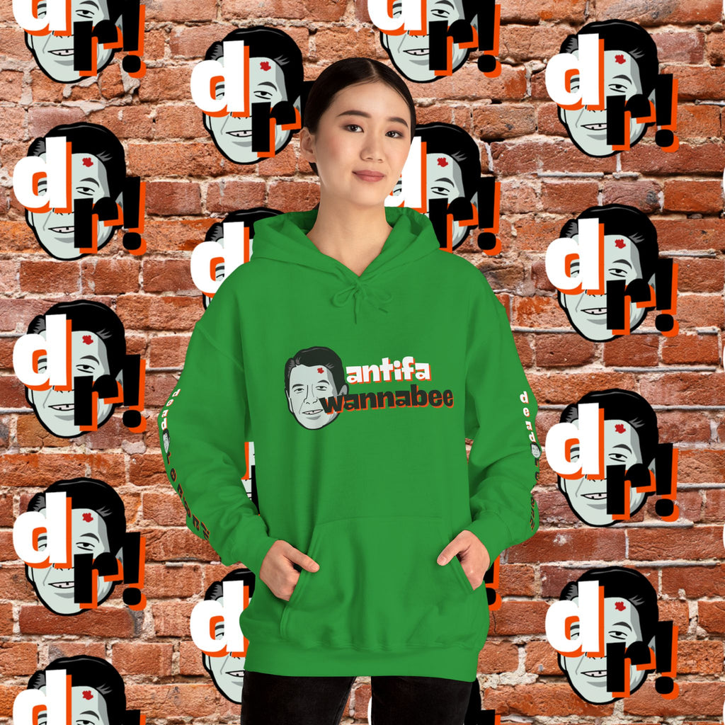Antifa Wannabee Hoodie Graphic Pullover