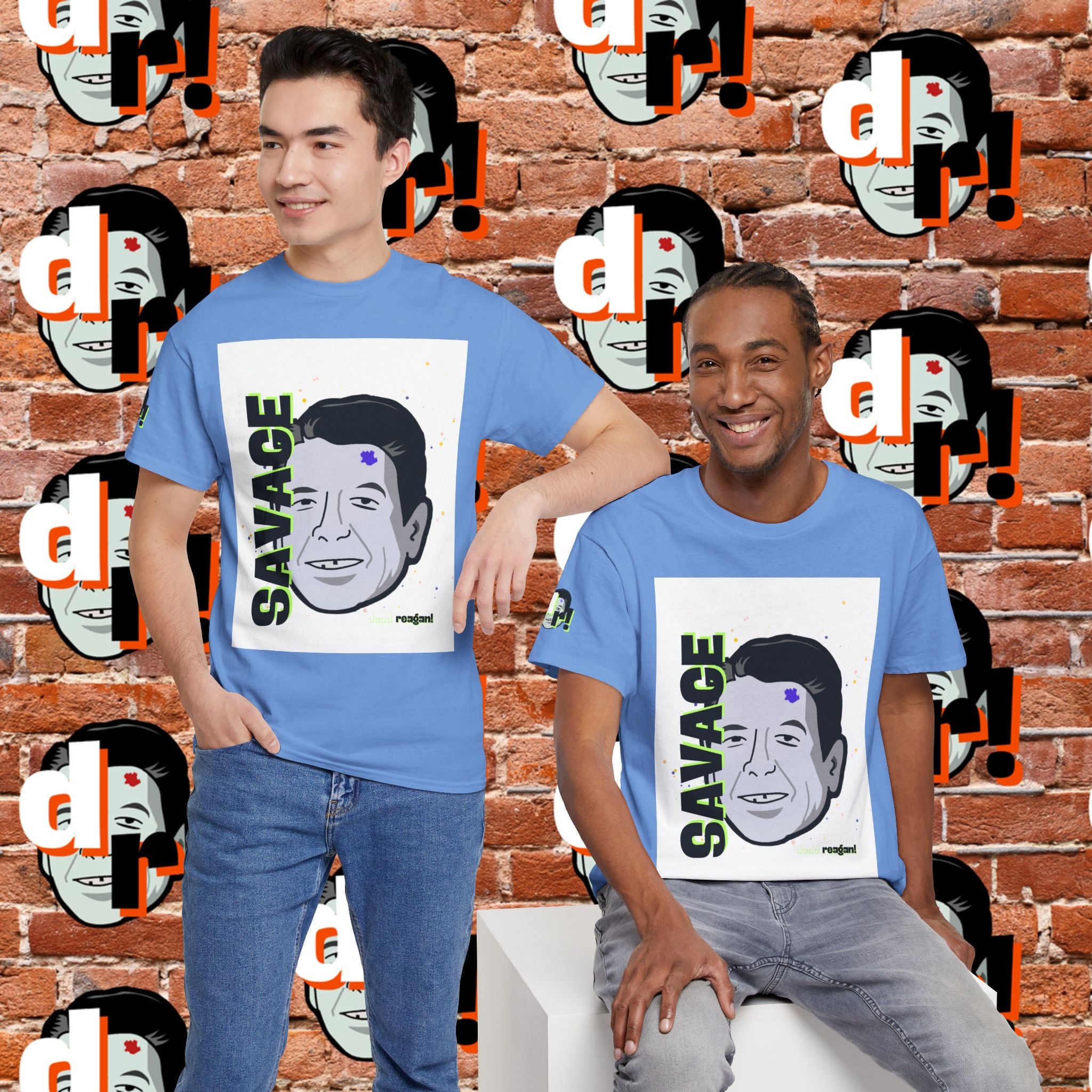 Savage Dead Reagan Graphic Tee Lime