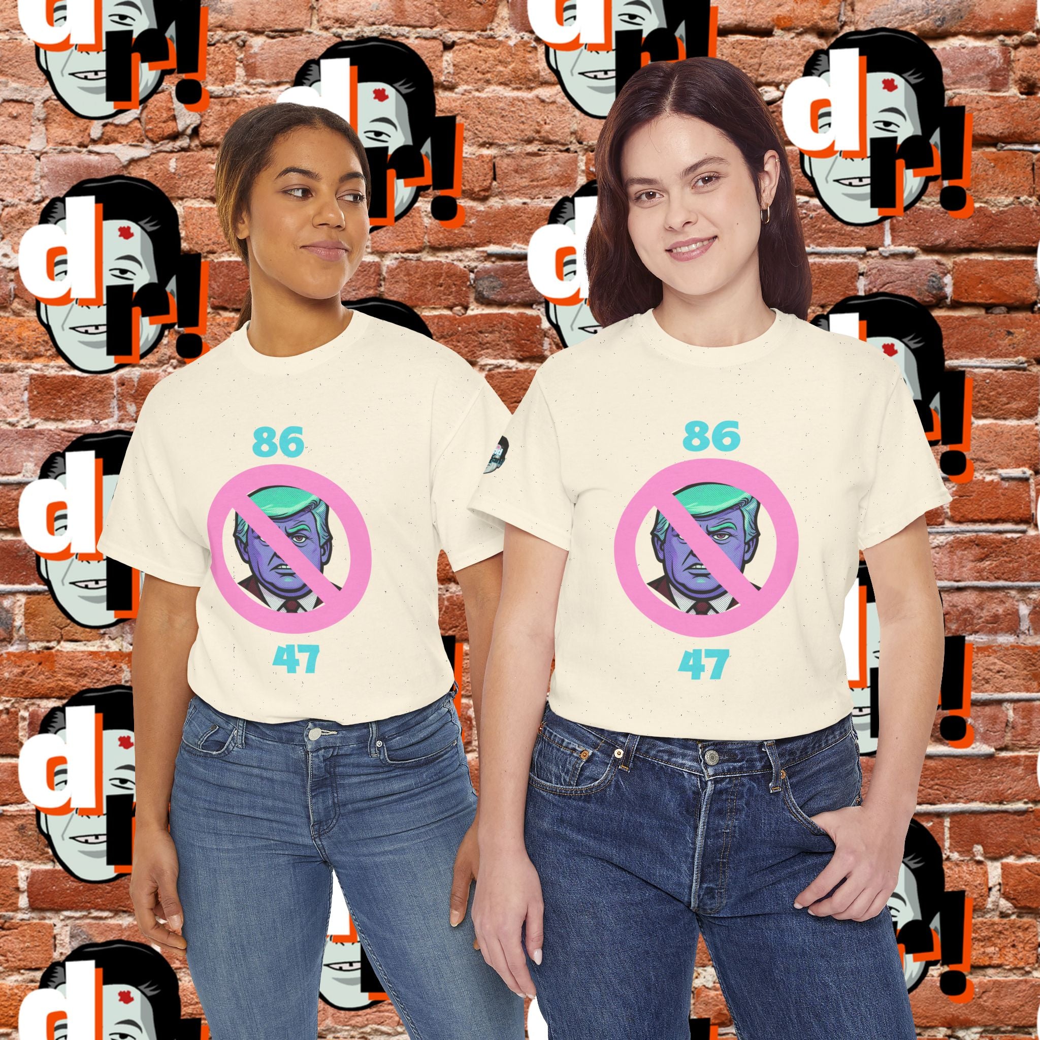 86/47 Teal & Pink Variant Unisex Heavy Cotton Tee