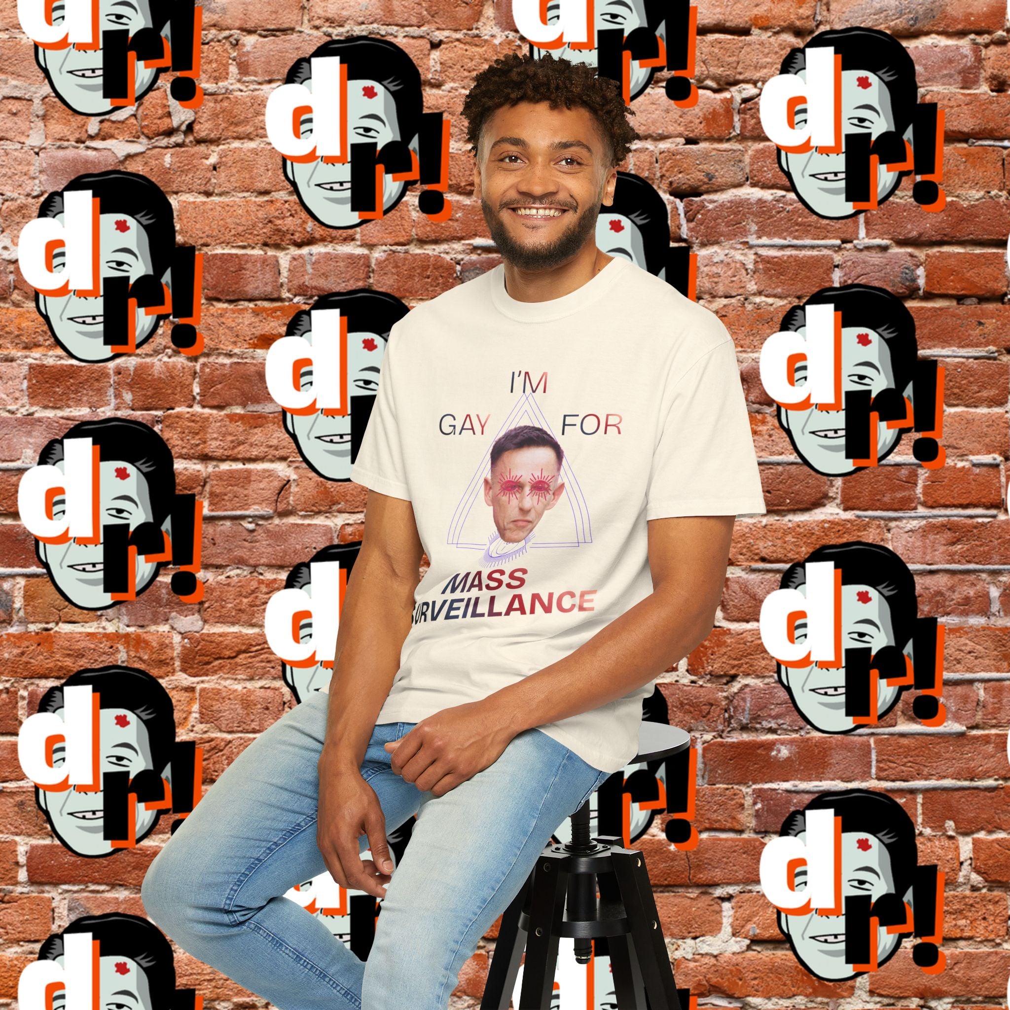 Gay for Mass Surveillance Cotton T- Shirt