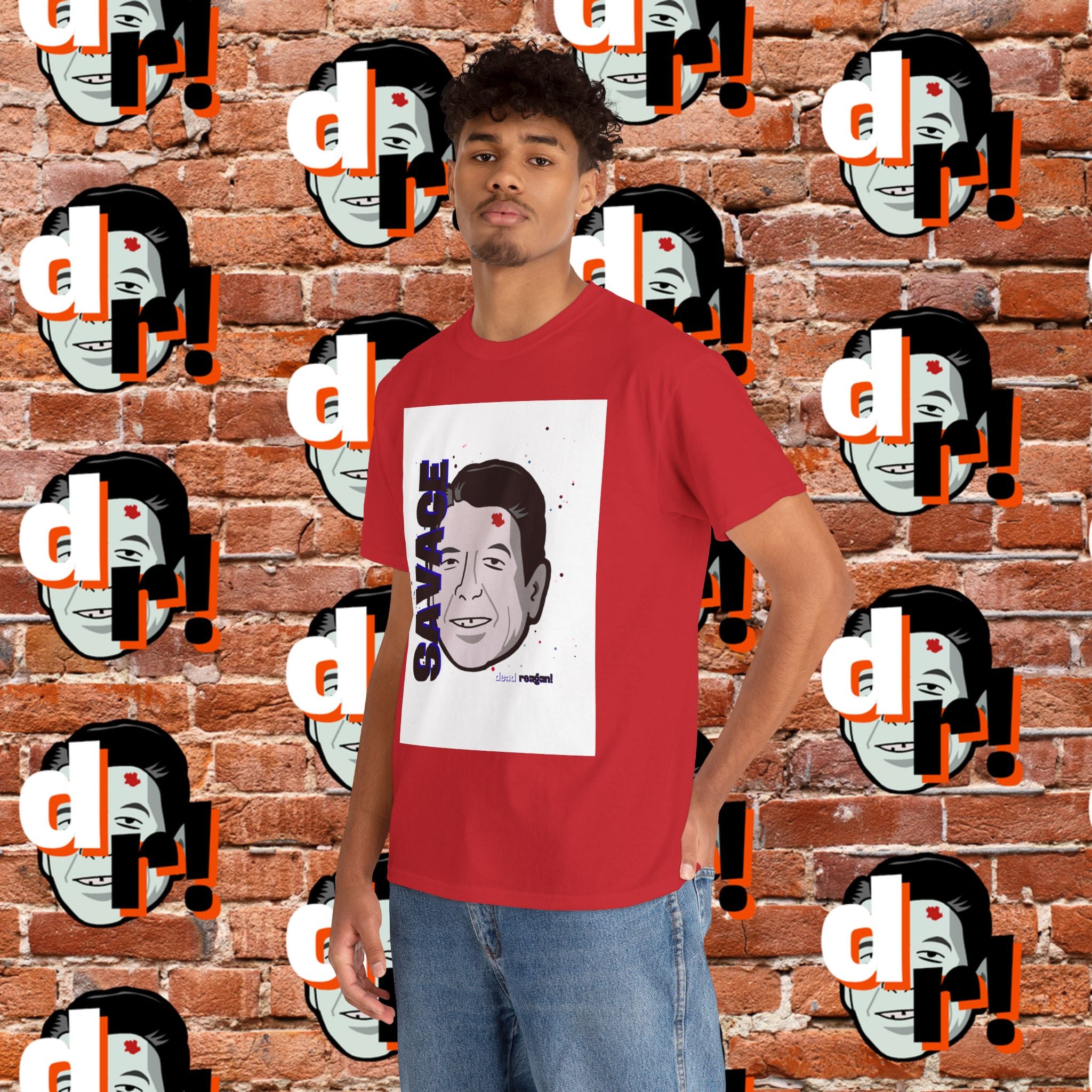 Savage Dead Reagan Graphic Tee Blue