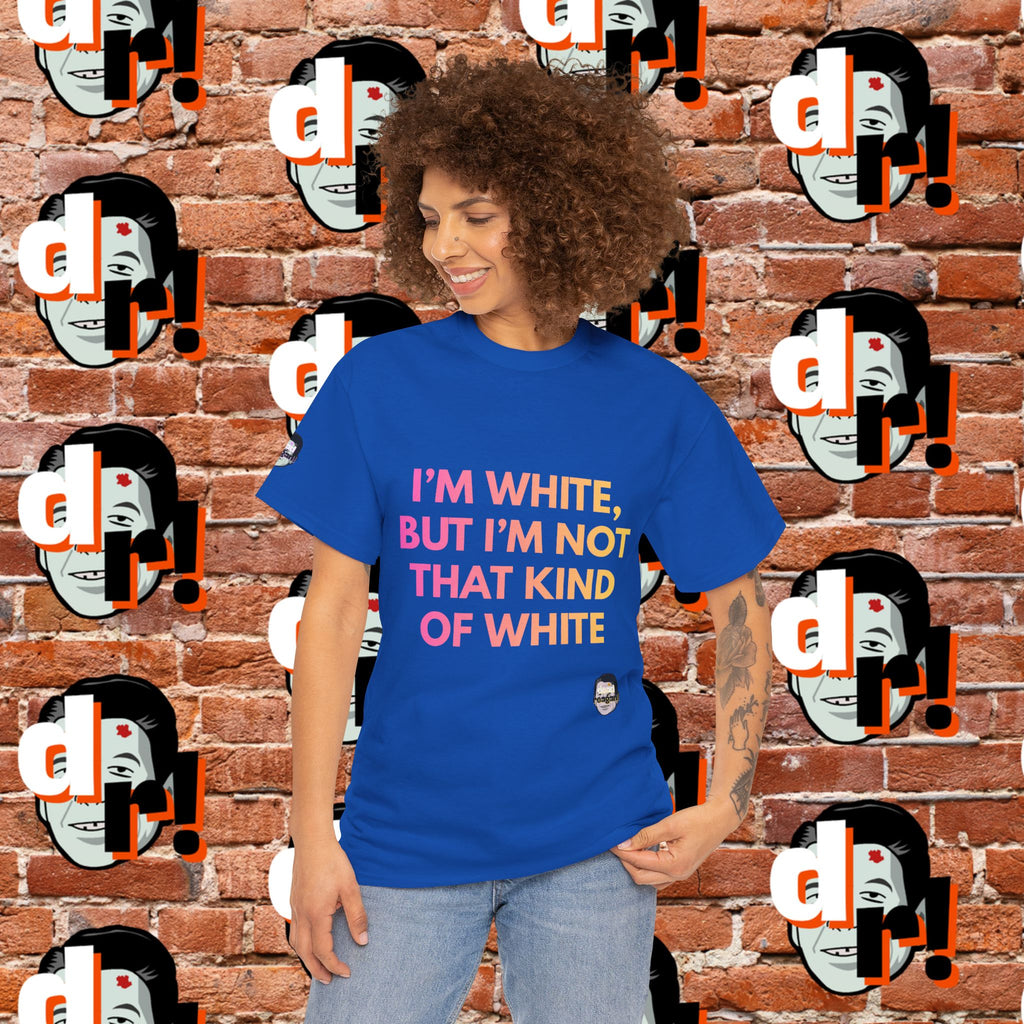 I’m White But… (Pink/Yellow Gradient Letter) Unisex Heavy Cotton Tee