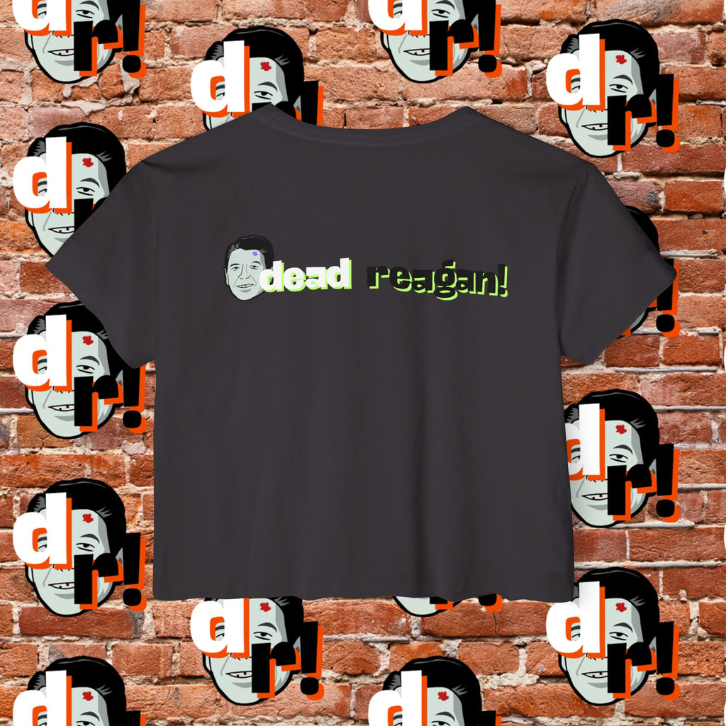 Antifa Wannabee Festival Crop Top (Lime Letter)