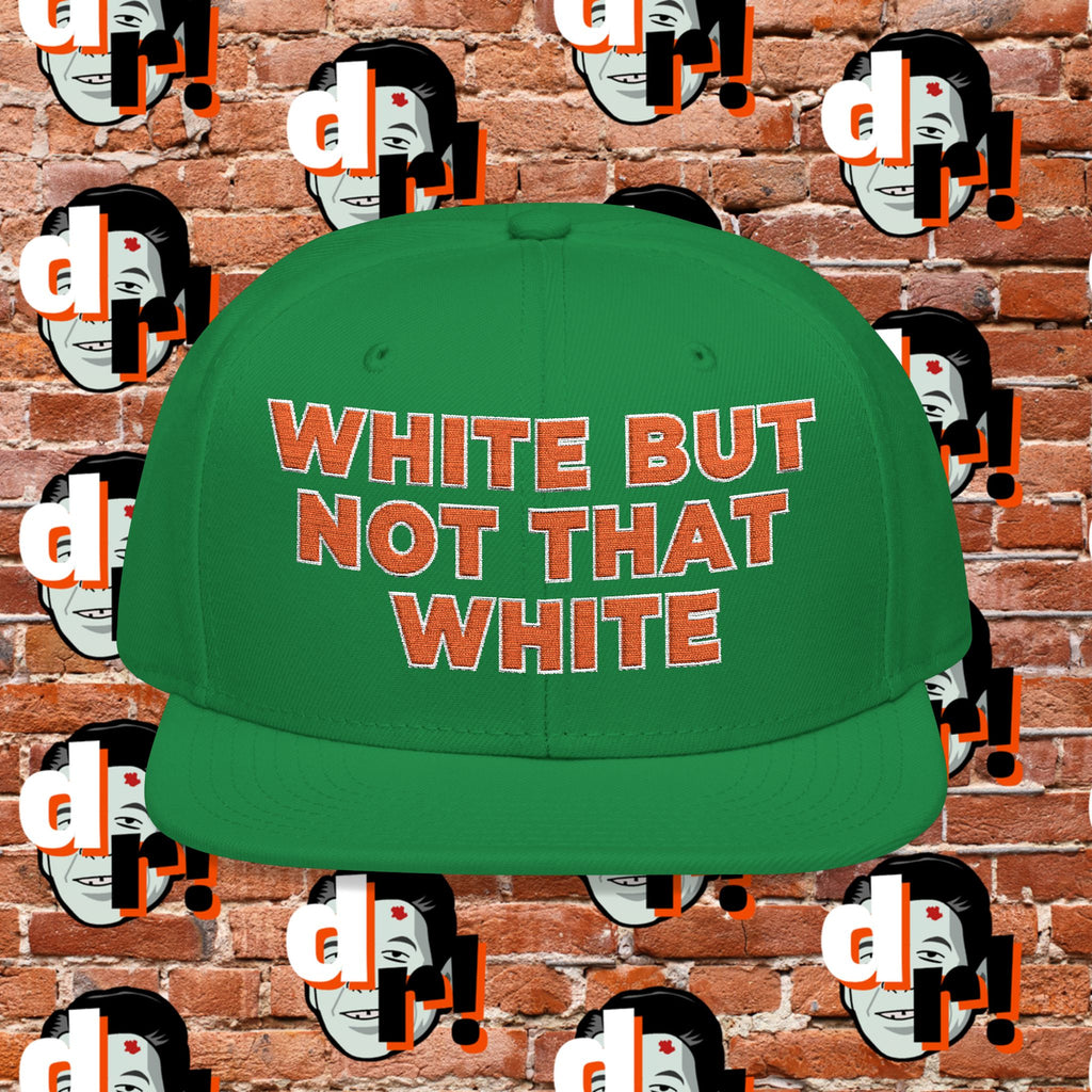 White But Not That White (Orange Letter w/o) Snapback
