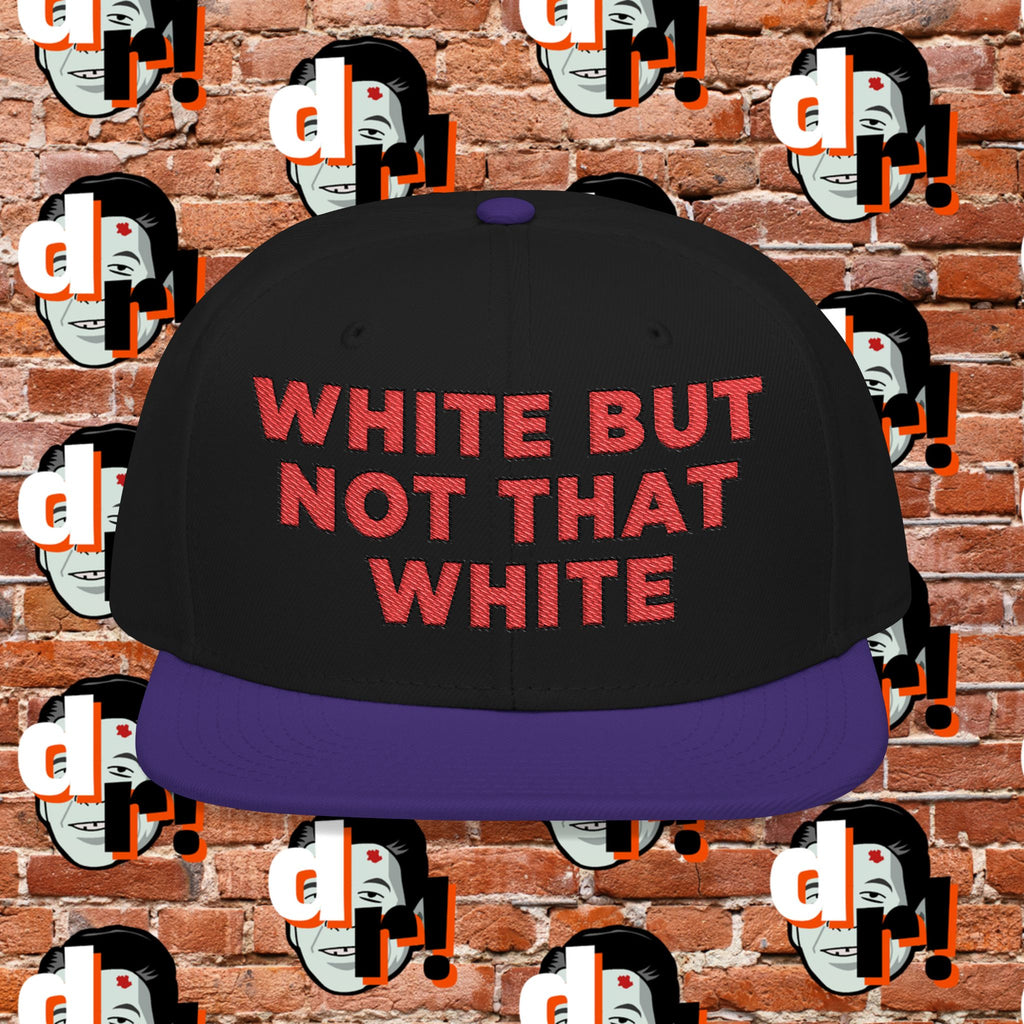 White But Not That White (Red Letter b/o) Snapback