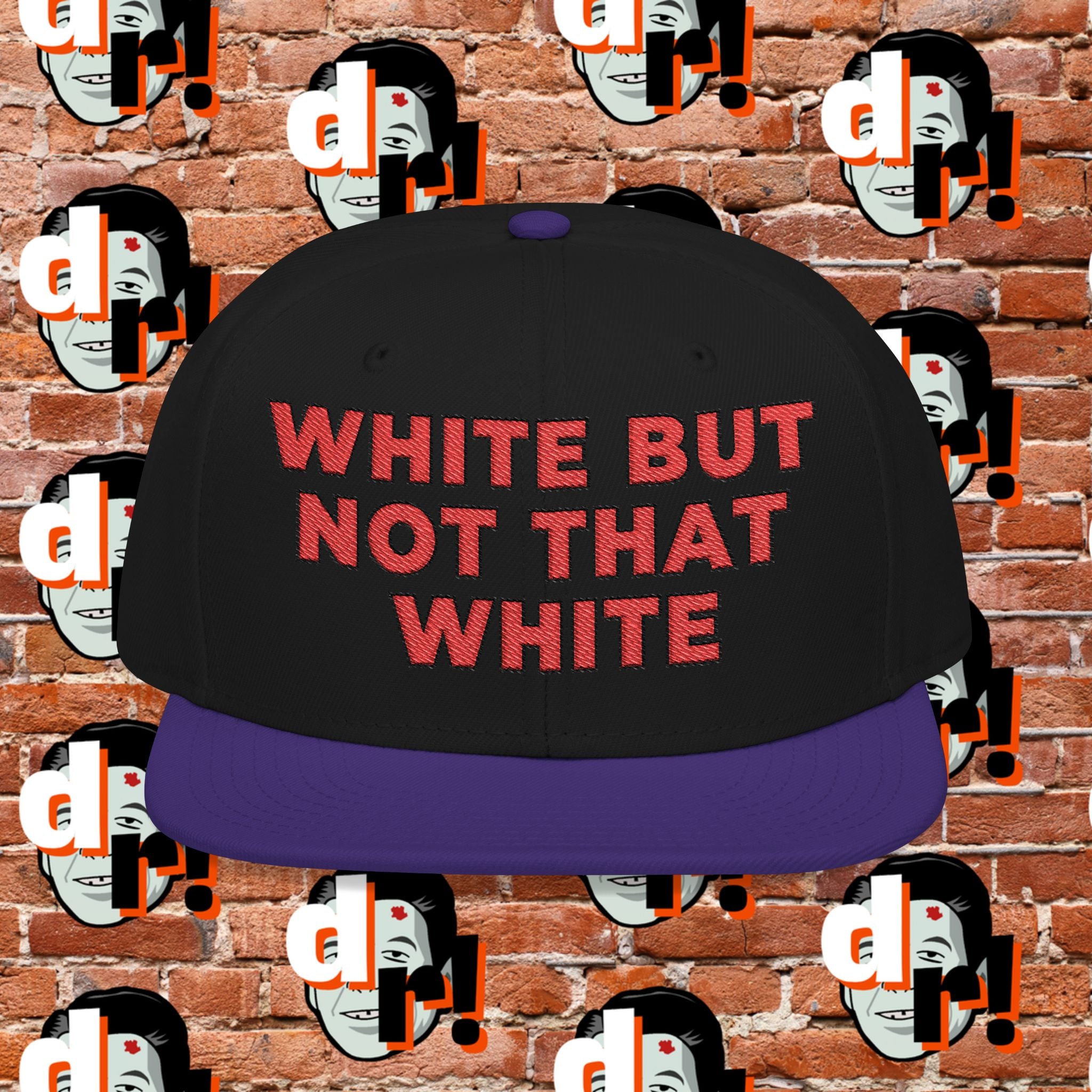 White But Not That White (Red Letter b/o) Snapback