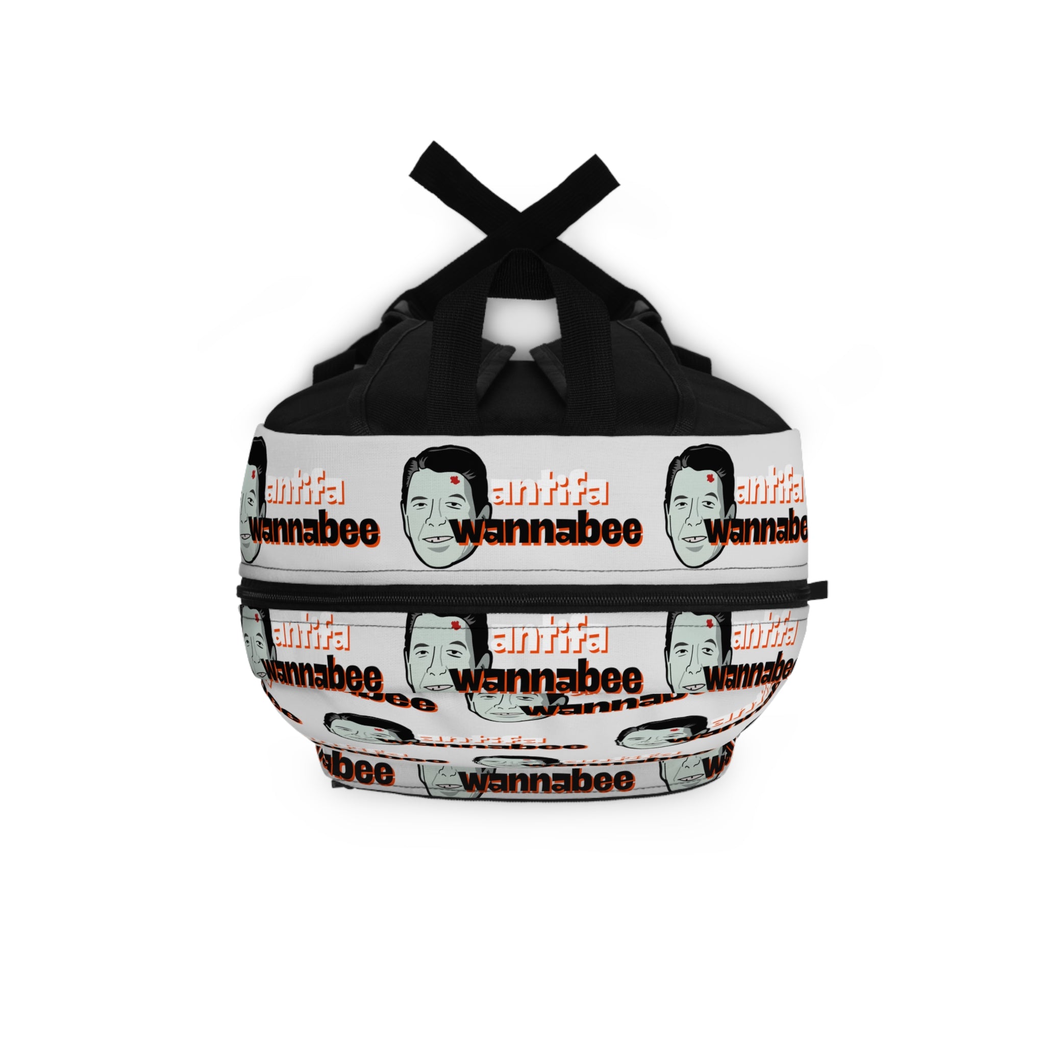 Antifa Wannabee Pattern Backpack (Gray)