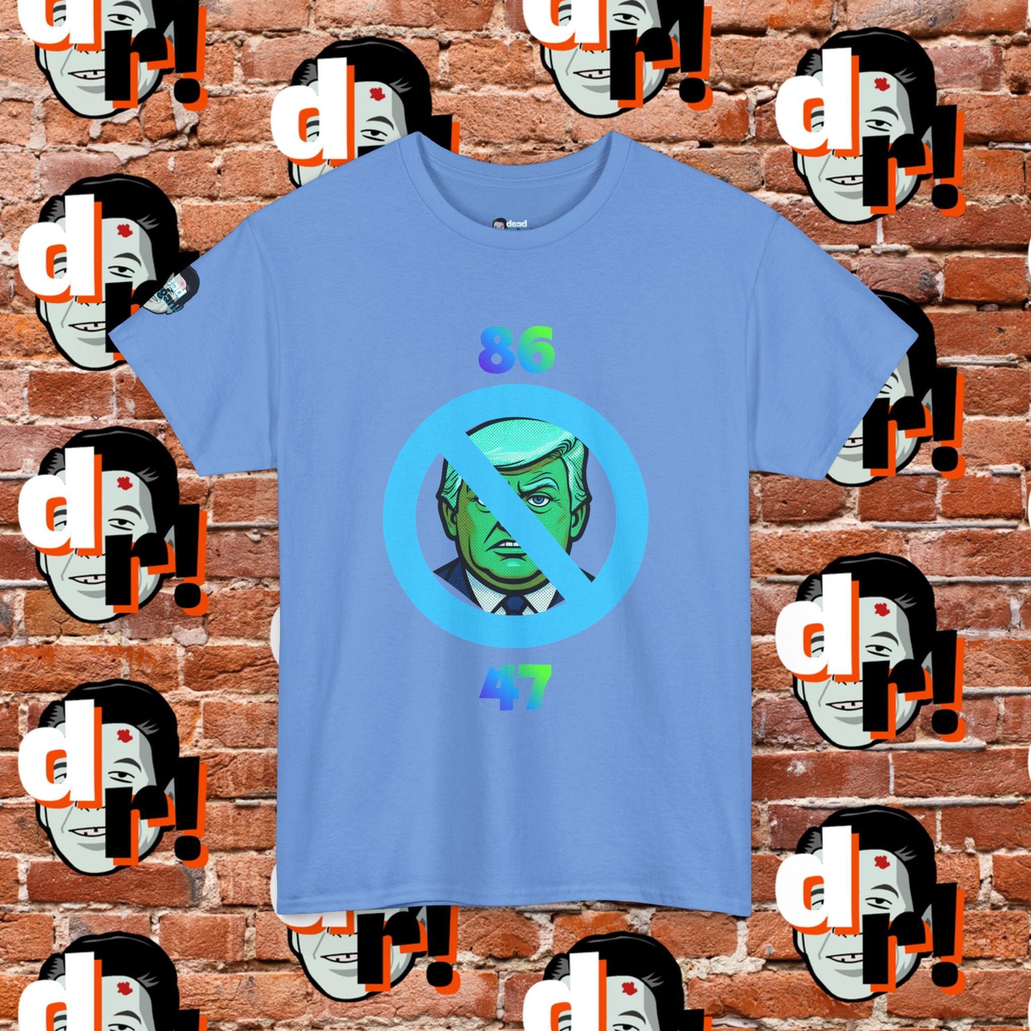 86/47 Lime & Blue Unisex Heavy Cotton Tee