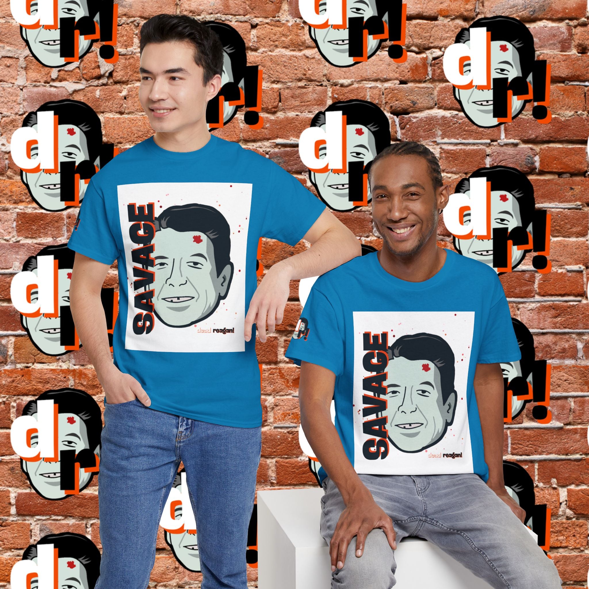 Savage Dead Reagan Graphic Tee White