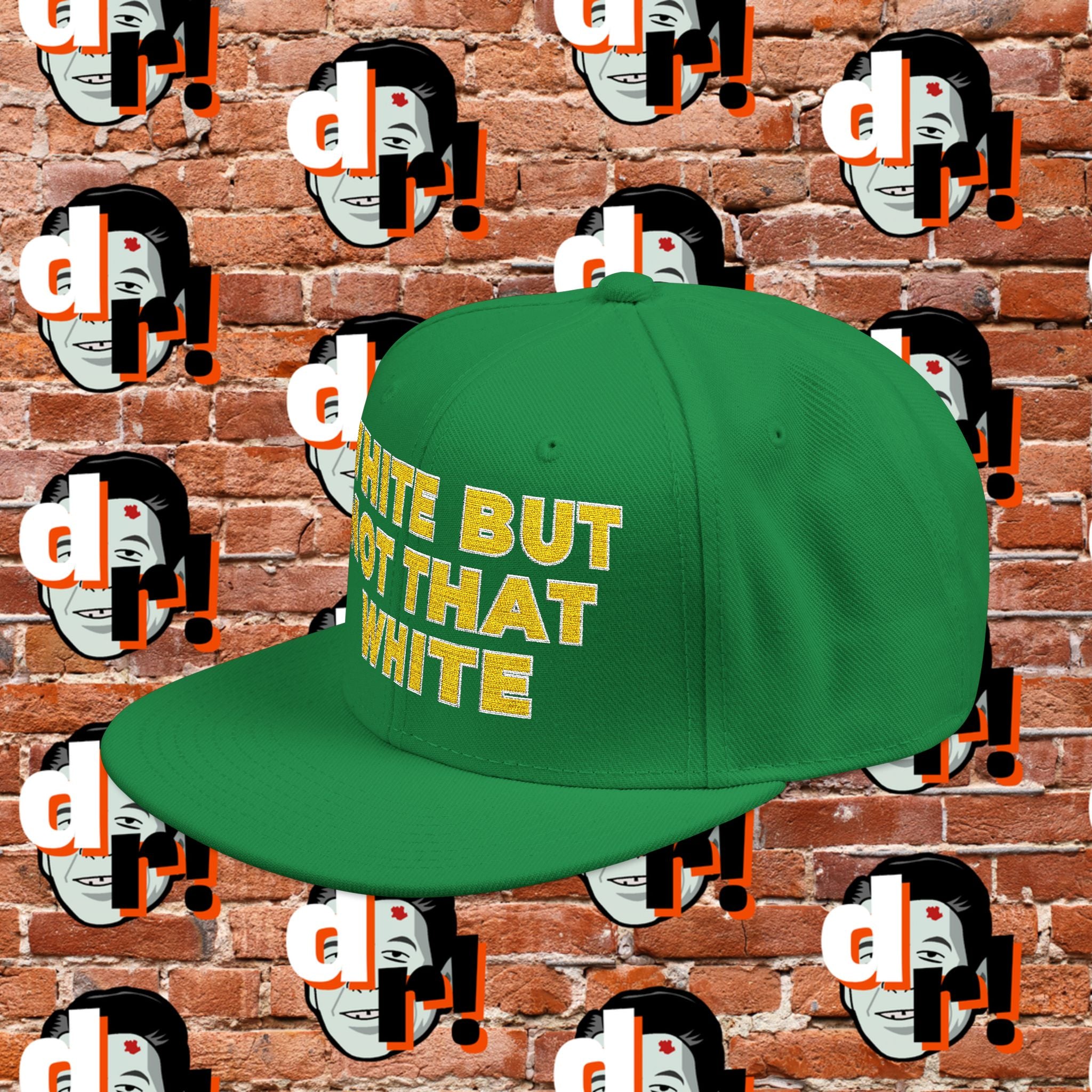 White But Not White (Yellow Letter w/o) Snapback