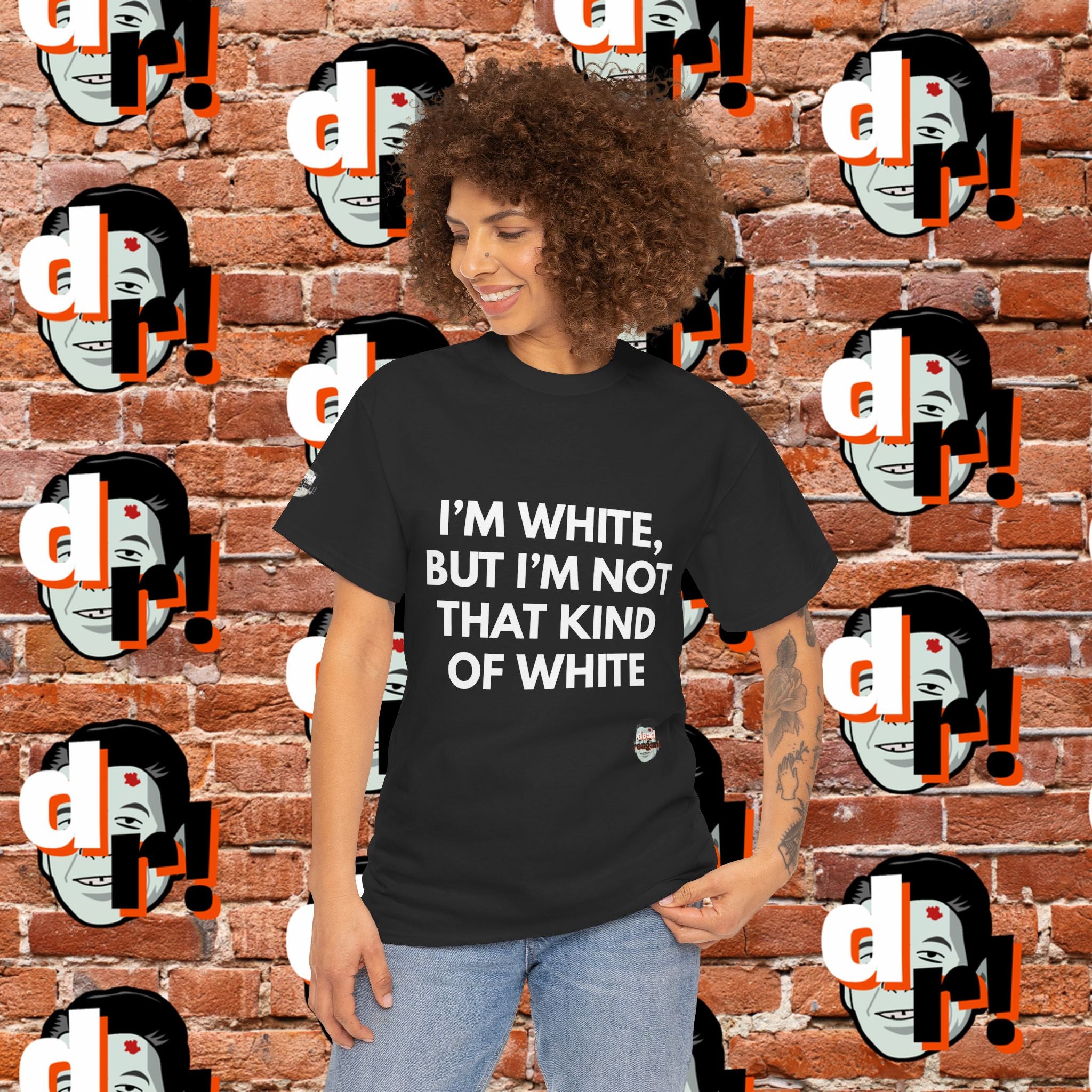 I’m White but… (White Letter) Unisex Heavy Cotton Tee