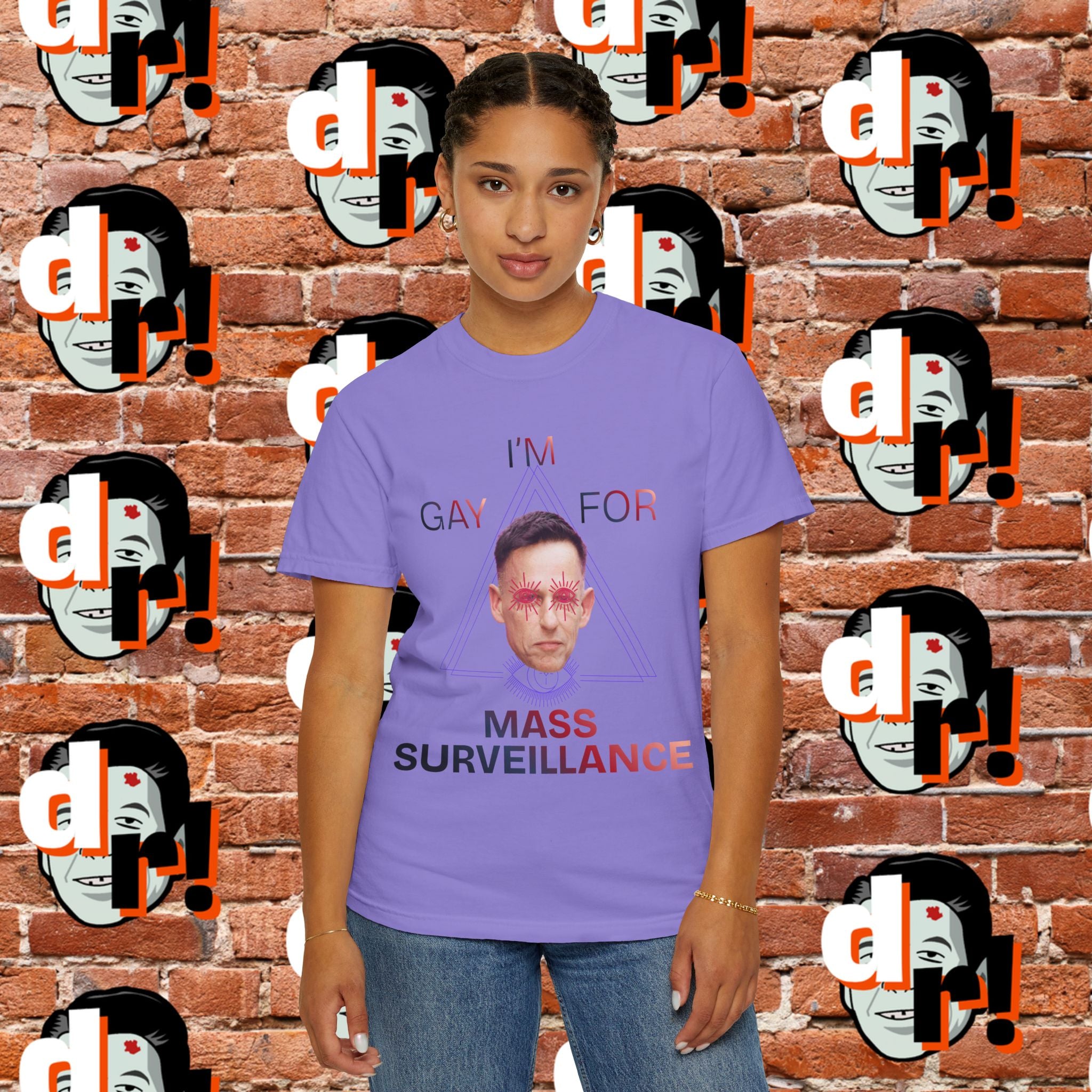 Gay for Mass Surveillance Cotton T- Shirt