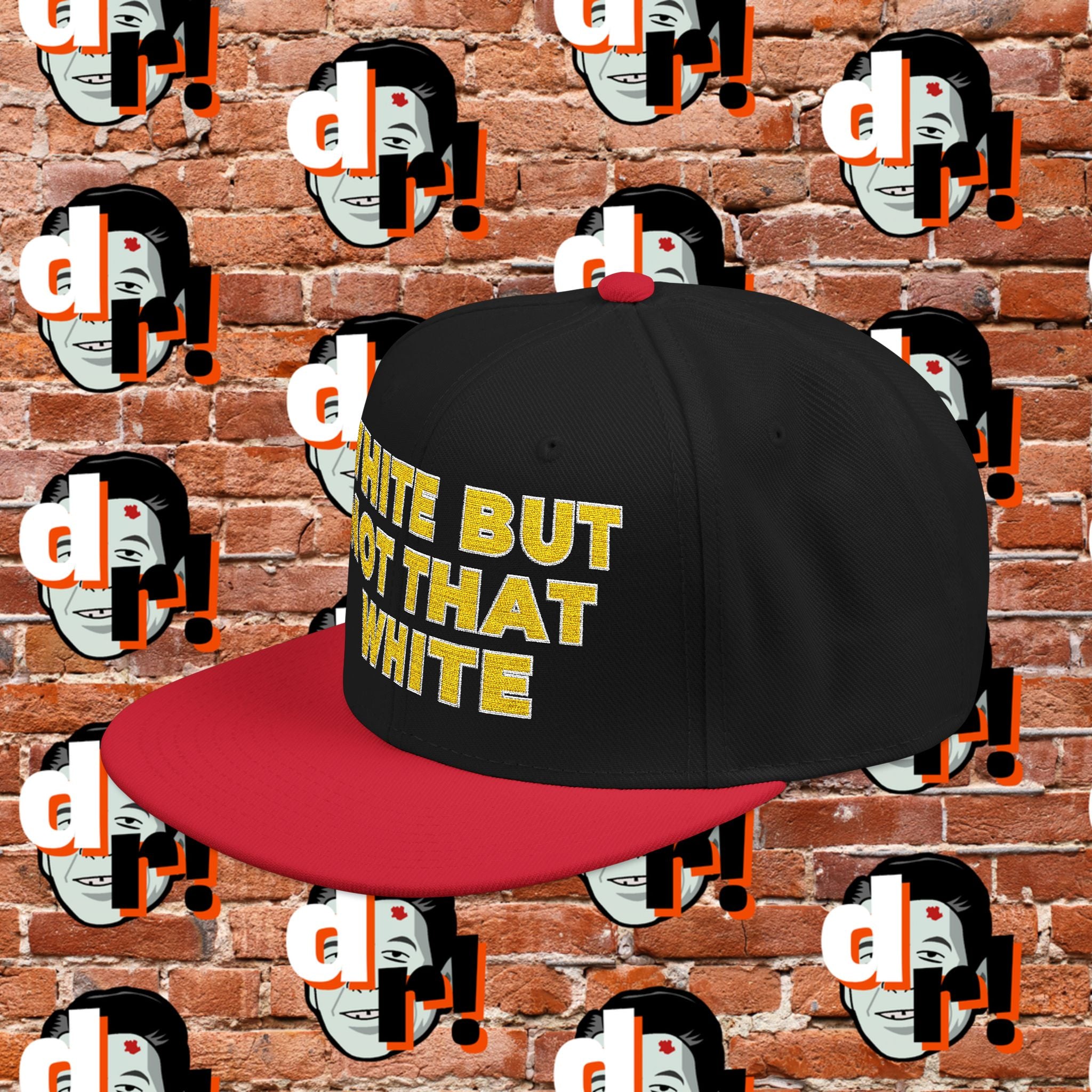 White But Not White (Yellow Letter w/o) Snapback