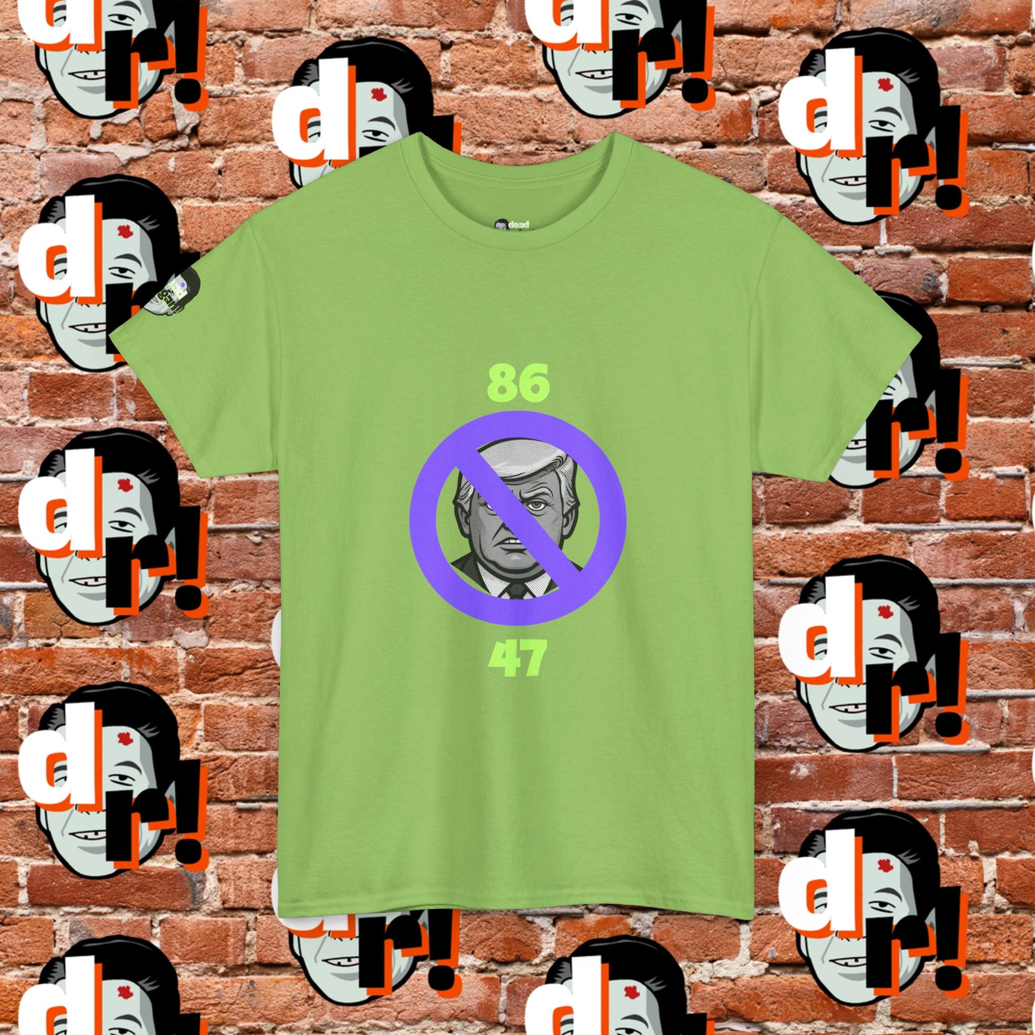 86/47 Lime & Purple  Variant Unisex Heavy Cotton Tee