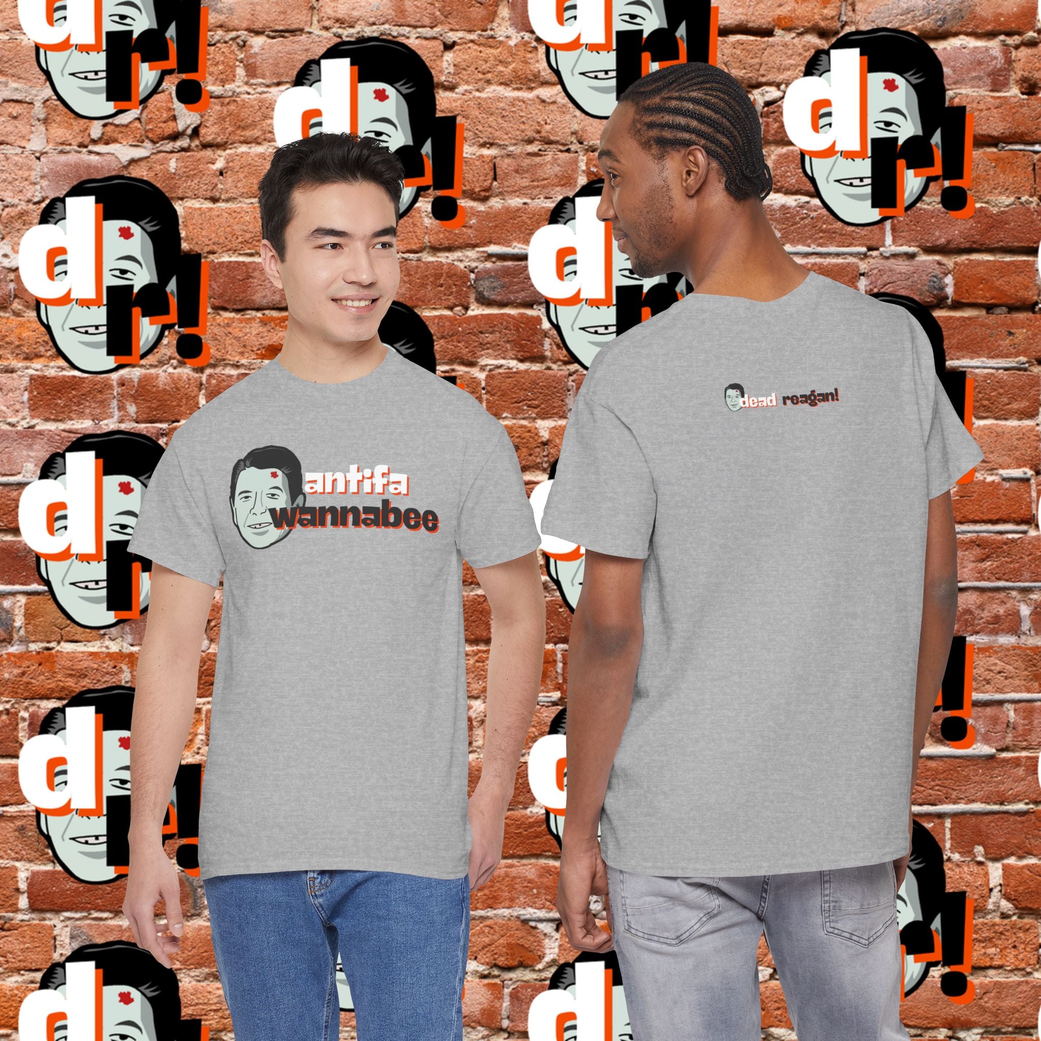 Antifa Wannabee (Orange) Unisex Heavy Cotton Tee