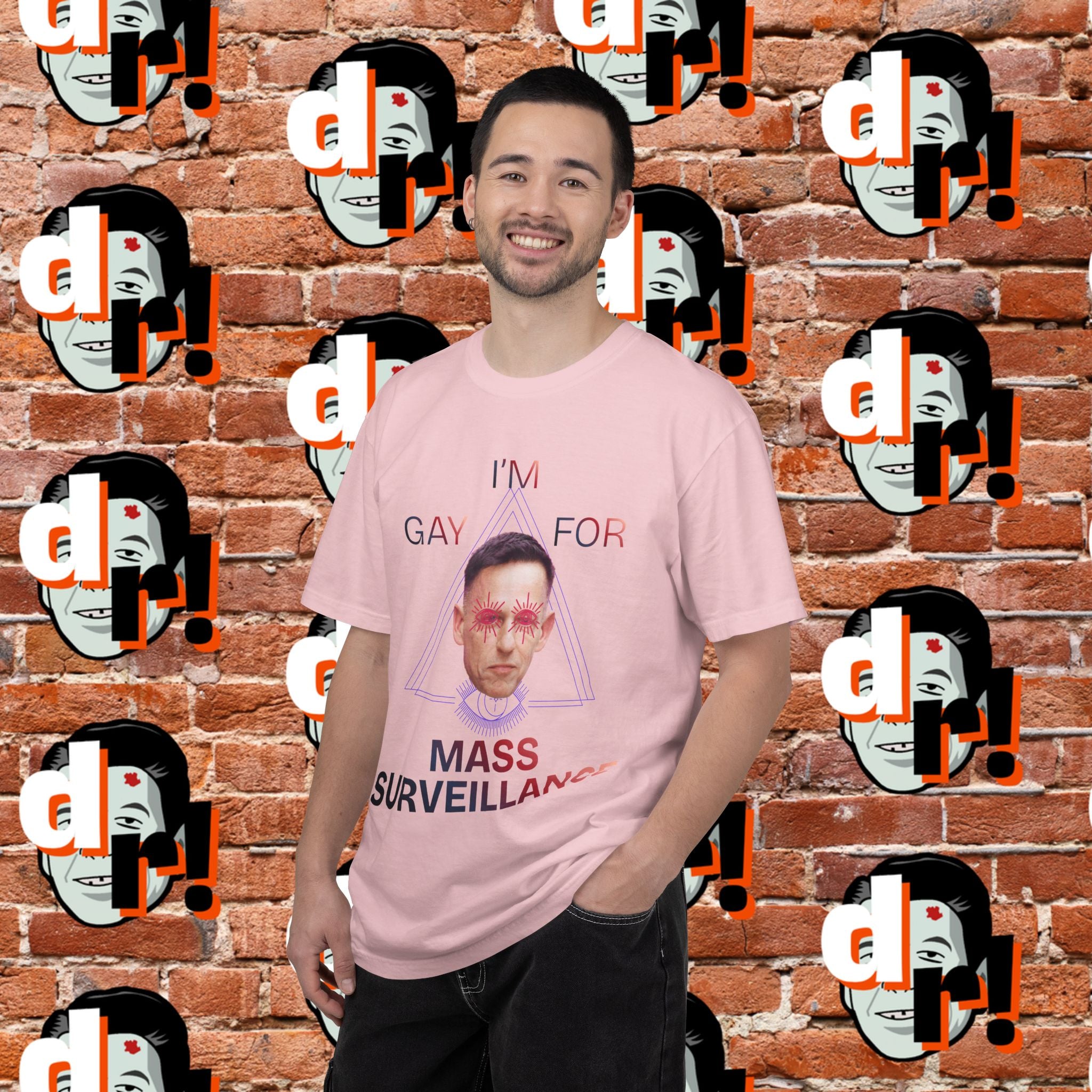 Gay for Mass Surveillance Cotton T- Shirt