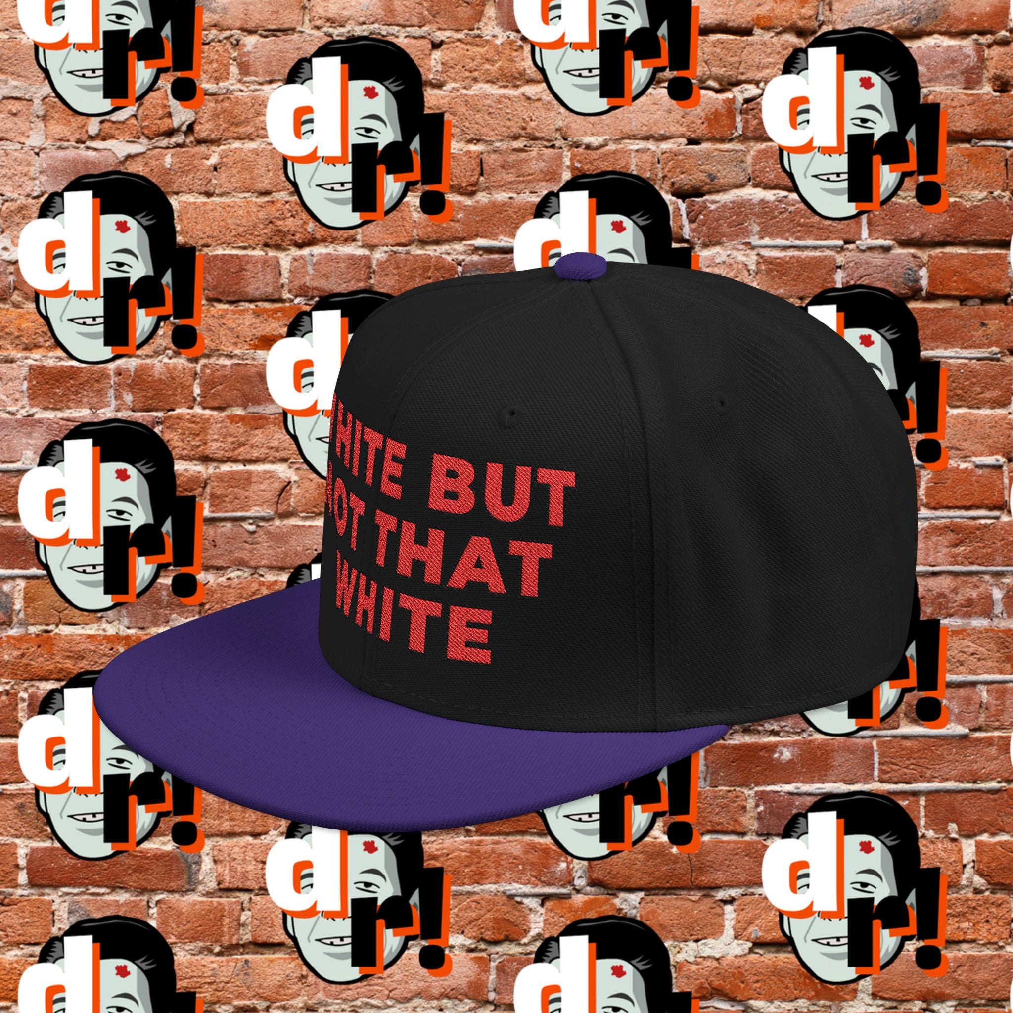 White But Not That White (Red Letter b/o) Snapback