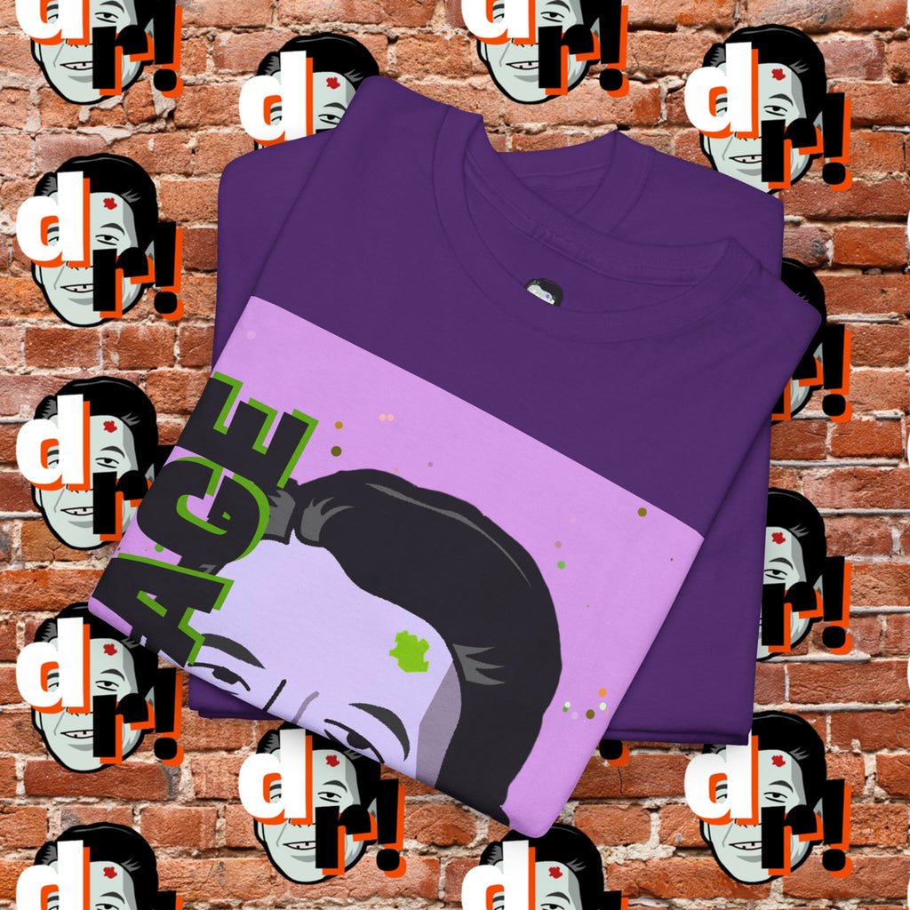 Savage Dead Reagan Graphic Tee Lavender and Lime