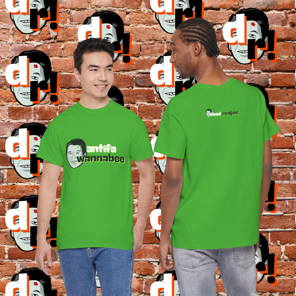 Antifa Wannabe (Lime) Unisex Heavy Cotton Tee