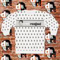 Dead Reagan All-Over Print Crewneck Sweatshirt (White)