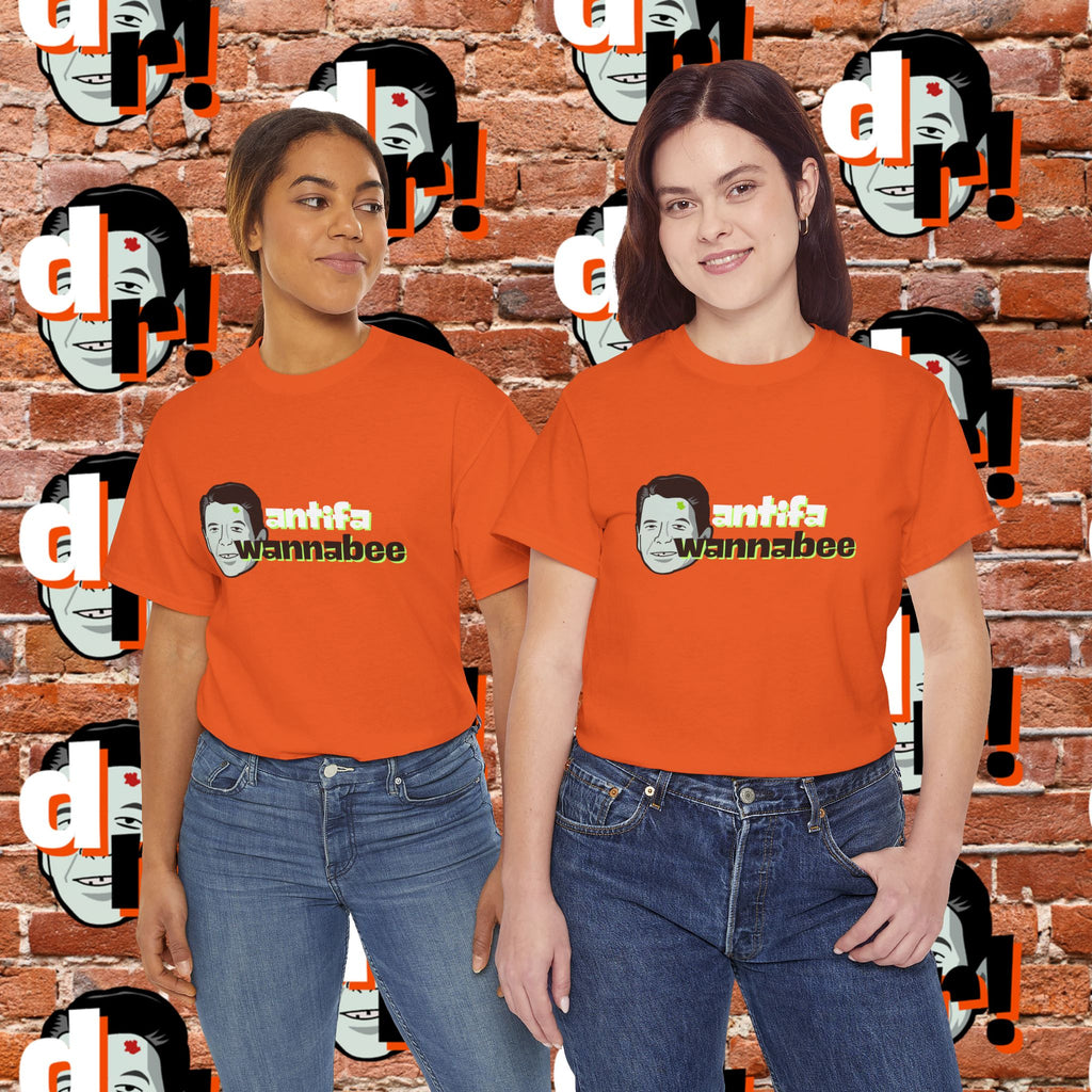 Antifa Wannabe (Lime) Unisex Heavy Cotton Tee