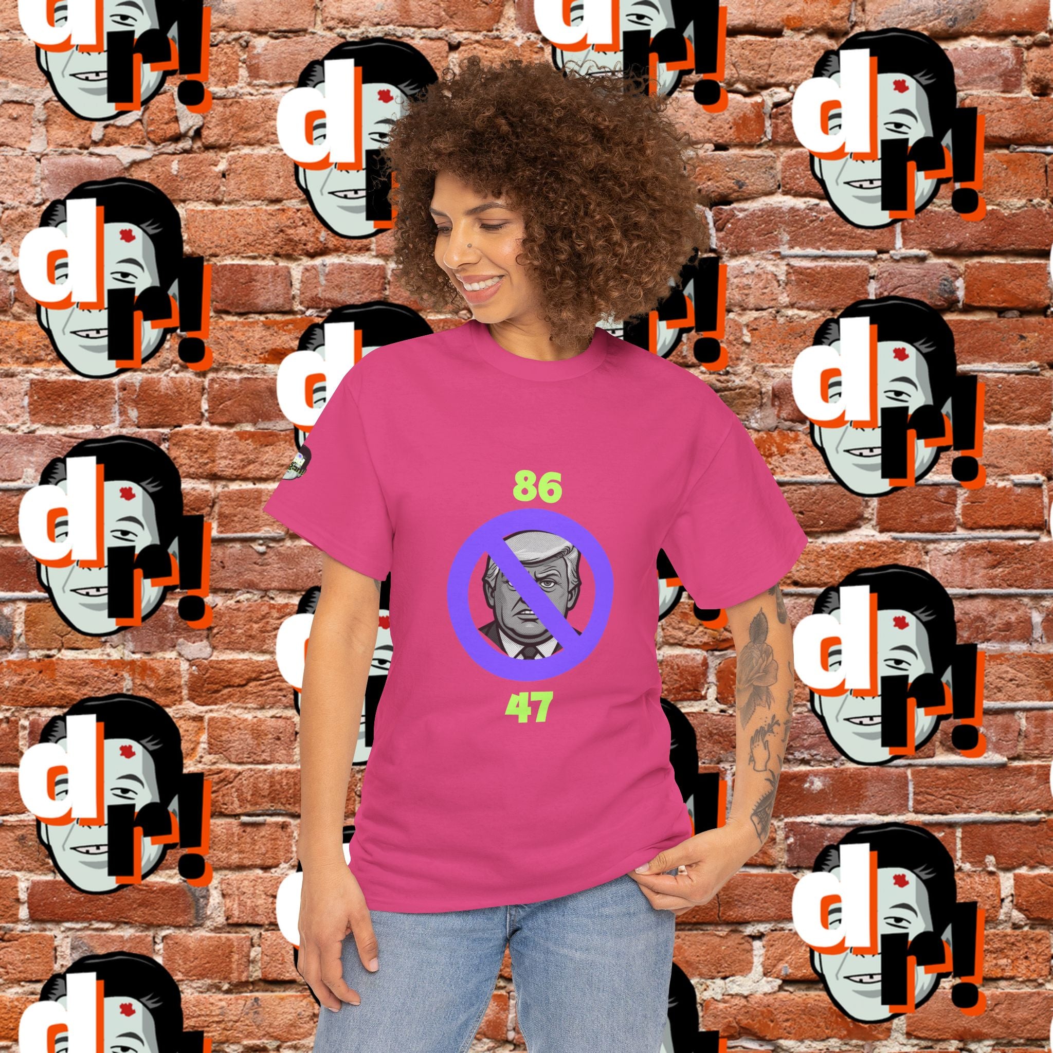 86/47 Lime & Purple  Variant Unisex Heavy Cotton Tee