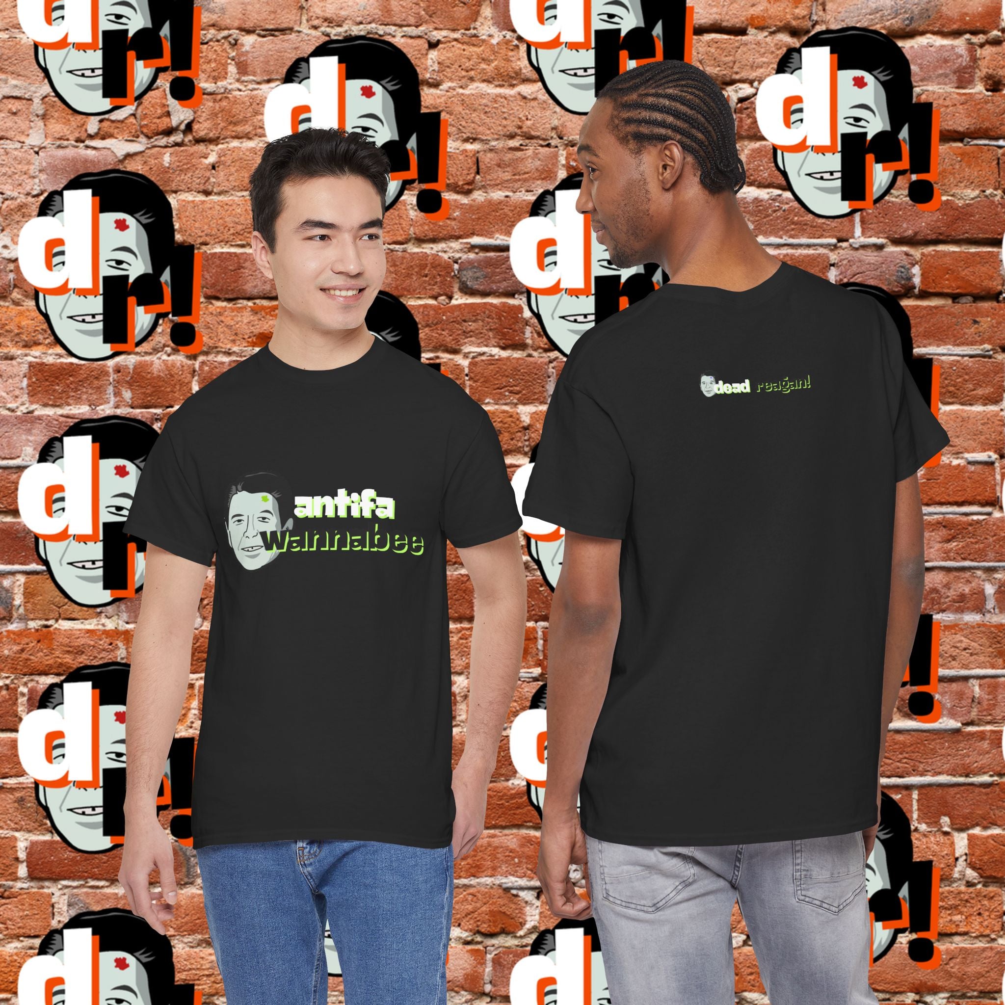 Antifa Wannabe (Lime) Unisex Heavy Cotton Tee